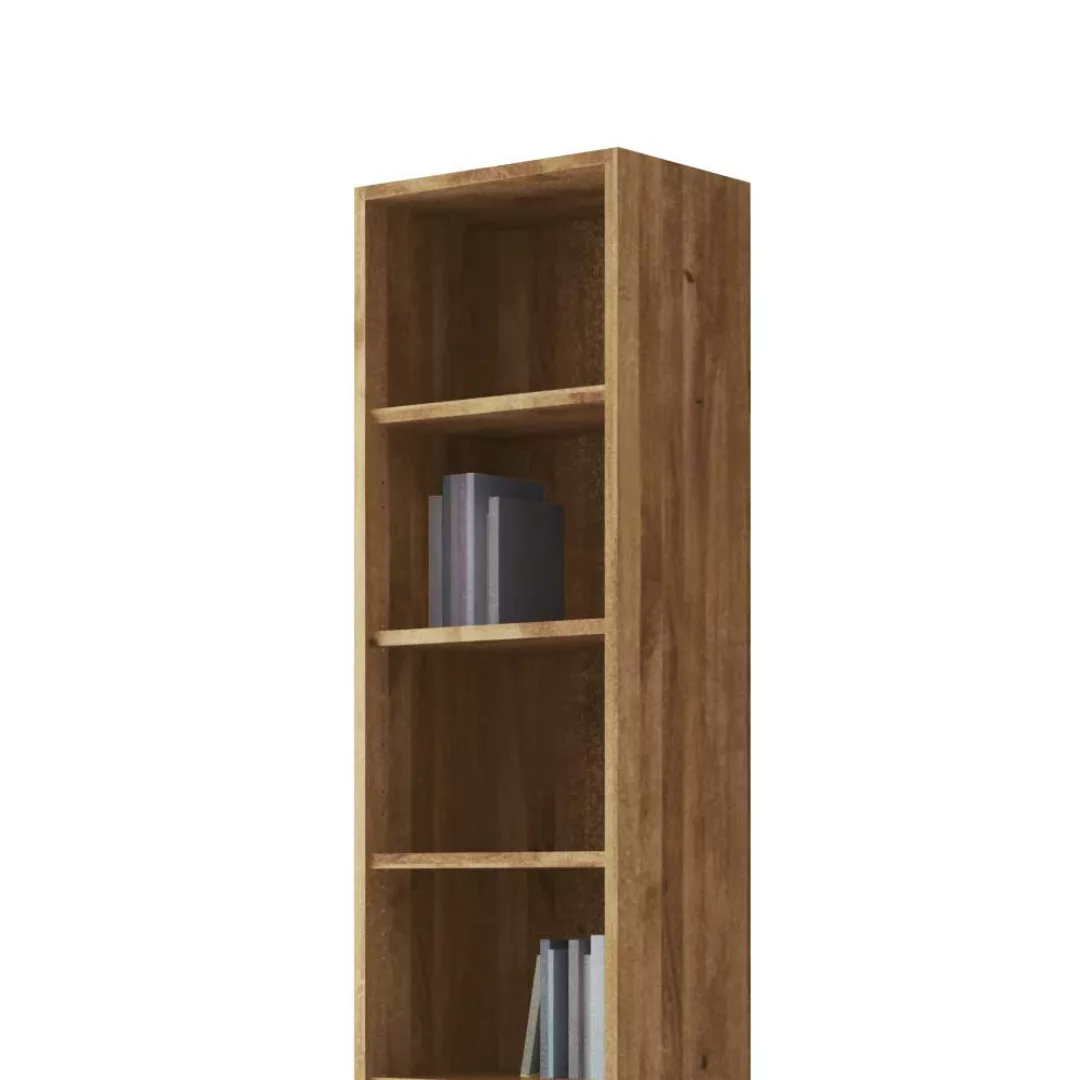 Bücherregal aus Wildeiche Massivholz 45 cm breit günstig online kaufen