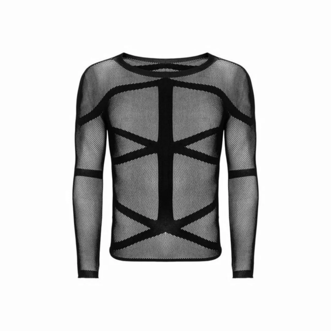 Obsessive Longsleeve Transparentes Long Sleeve Shirt für Männer - schwarz ( günstig online kaufen