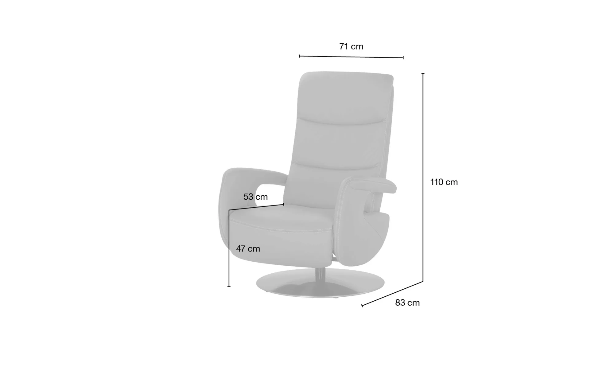 meinSofa Drehsessel  Franzi ¦ rot ¦ Maße (cm): B: 71 H: 110 T: 83 Polstermö günstig online kaufen