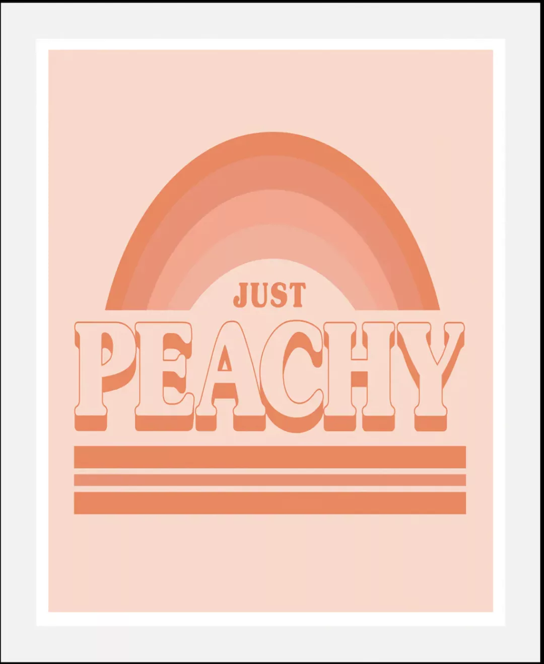 queence Bild »Just Peachy«, Schriftzüge, (1 St.), gerahmt günstig online kaufen