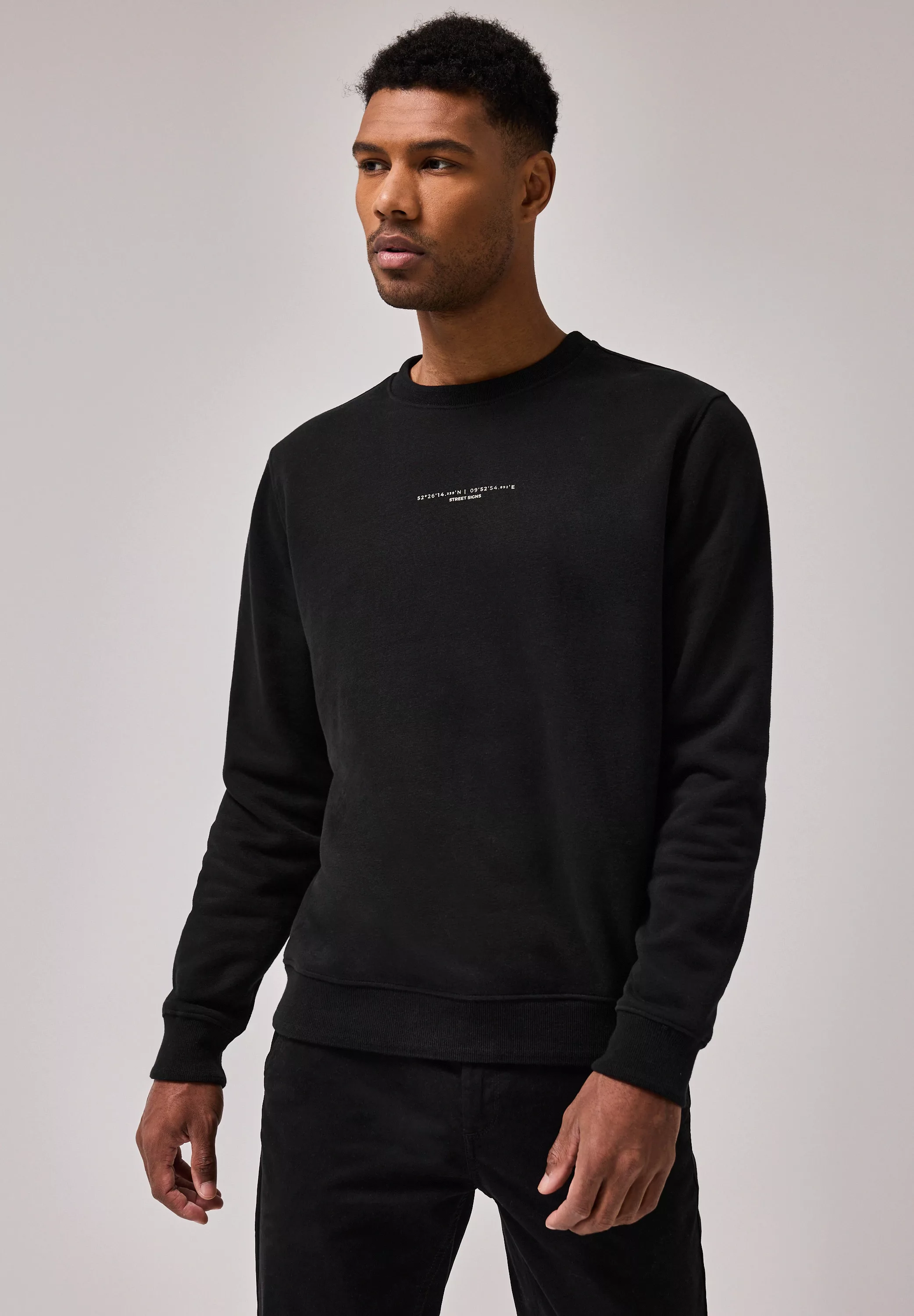 STREET ONE MEN Sweatshirt, im soften Baumwoll-Mix günstig online kaufen