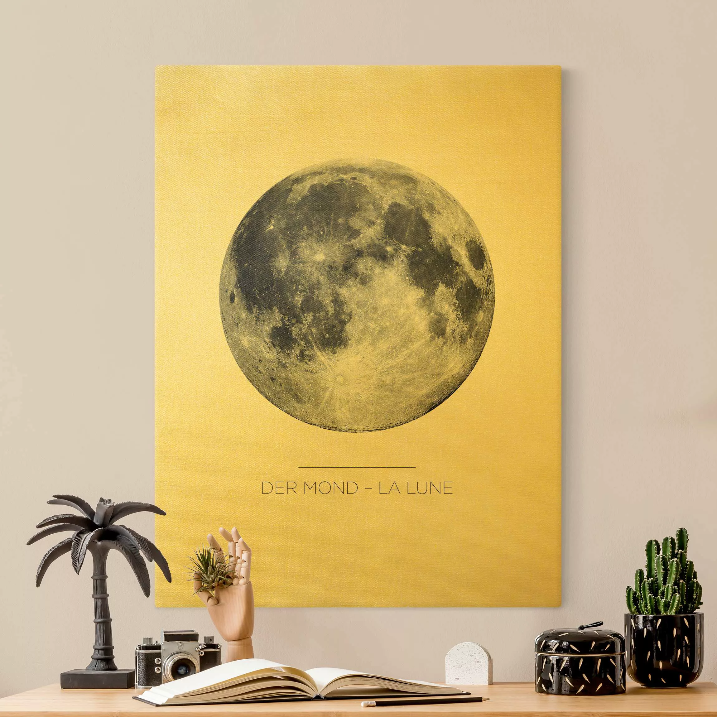 Leinwandbild Gold Der Mond - La Lune günstig online kaufen