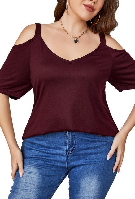 LOVGCCN T-Shirt Große, lockere Damen-Kurzärmel (Avantgardistisch, modisch u günstig online kaufen
