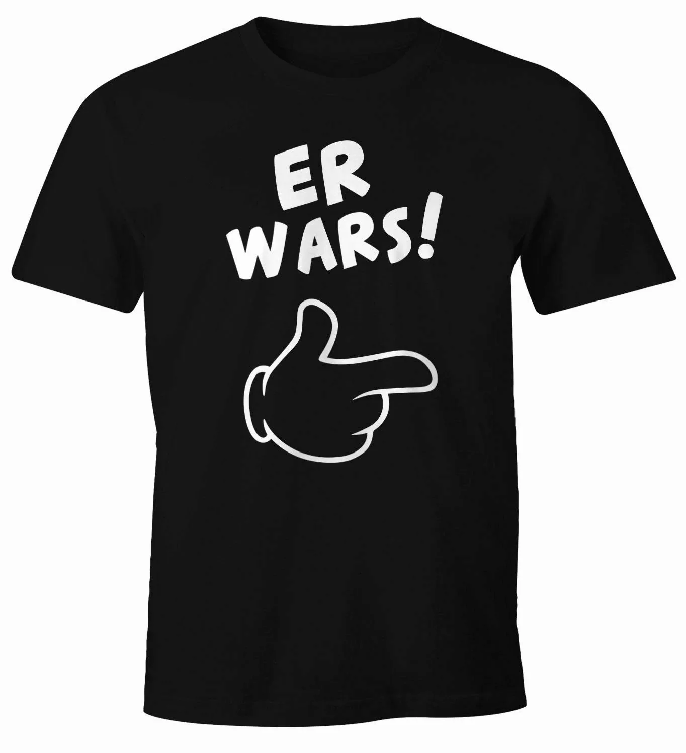 MoonWorks Print-Shirt Herren T-Shirt Er wars günstig online kaufen