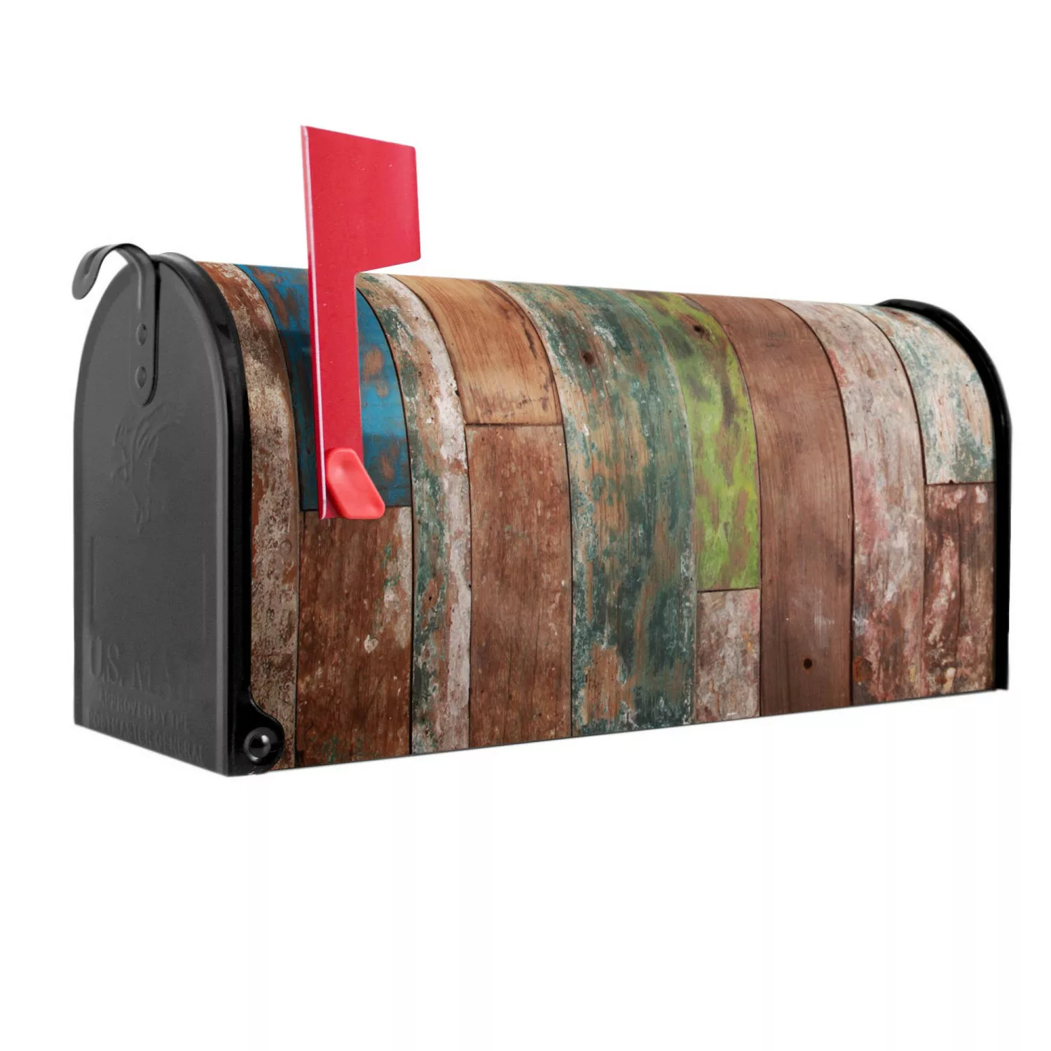 Banjado Amerikanischer Briefkasten Schwarz 48x22x16cm US Mailbox Letterbox günstig online kaufen