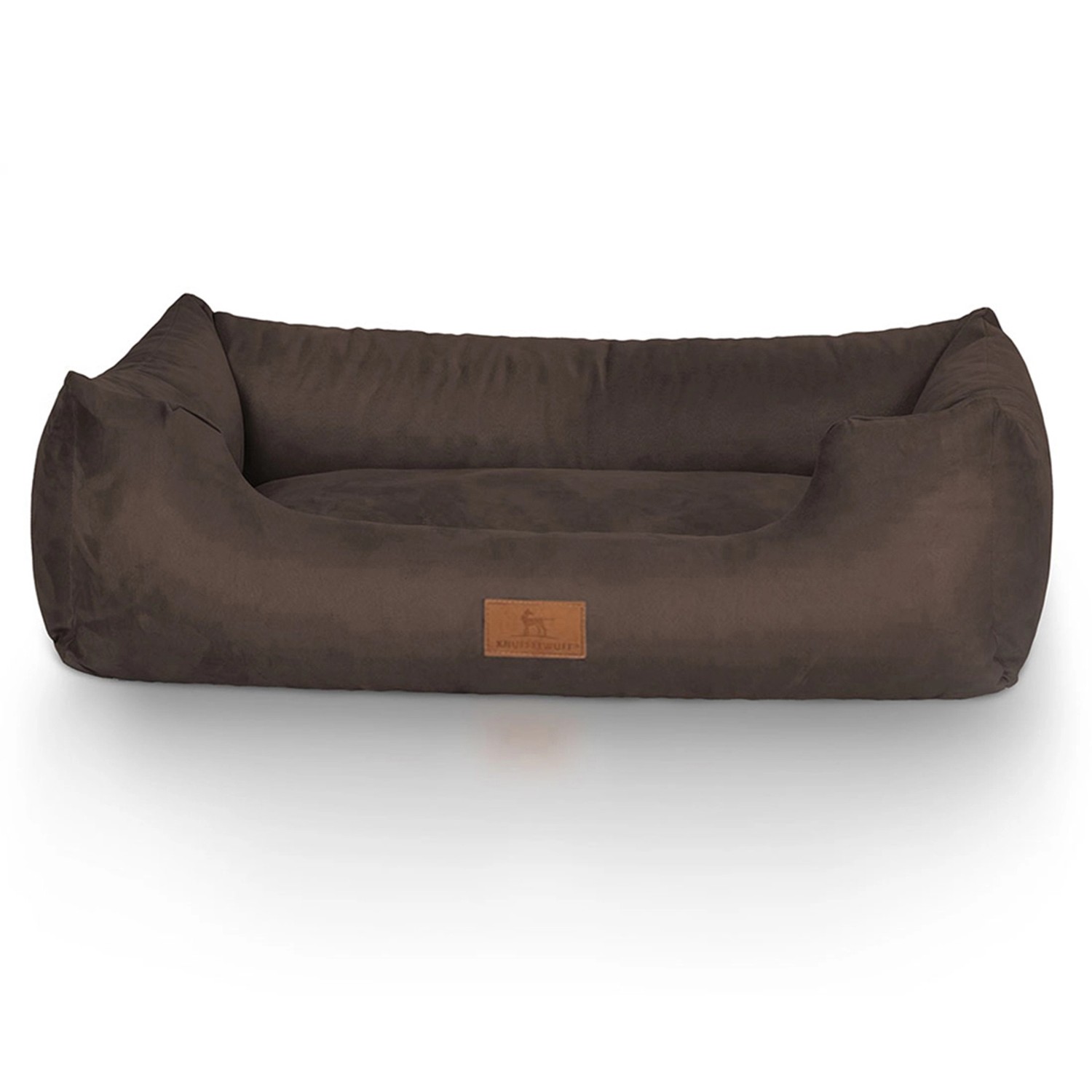 Knuffelwuff Hundebett Dreamline Velours M-L 85 x 63cm Braun günstig online kaufen