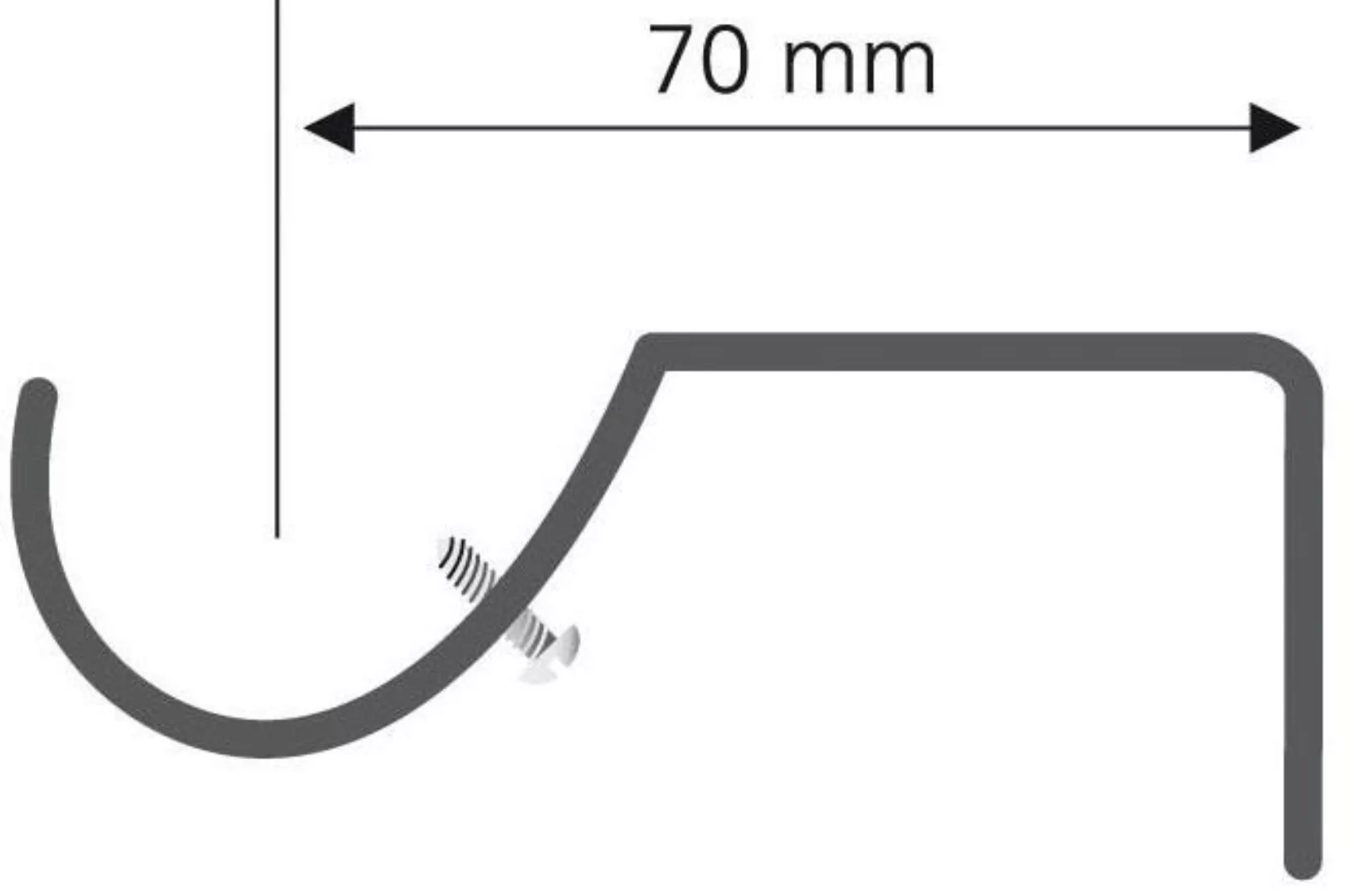 Liedeco Träger, (Set, 2 St.), für Gardinenstangen Ø 16 mm günstig online kaufen