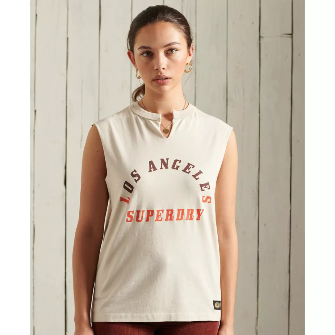 Superdry Bohemian Band Ärmelloses T-shirt XS Birch günstig online kaufen
