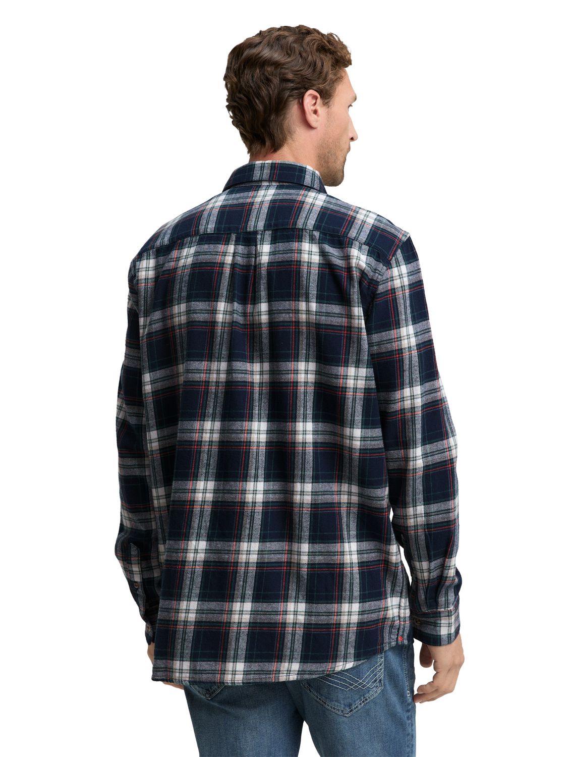 Tom Tailor Herren Freizeithemd COMFORT CHECKED SHIRT - Relaxed Fit günstig online kaufen