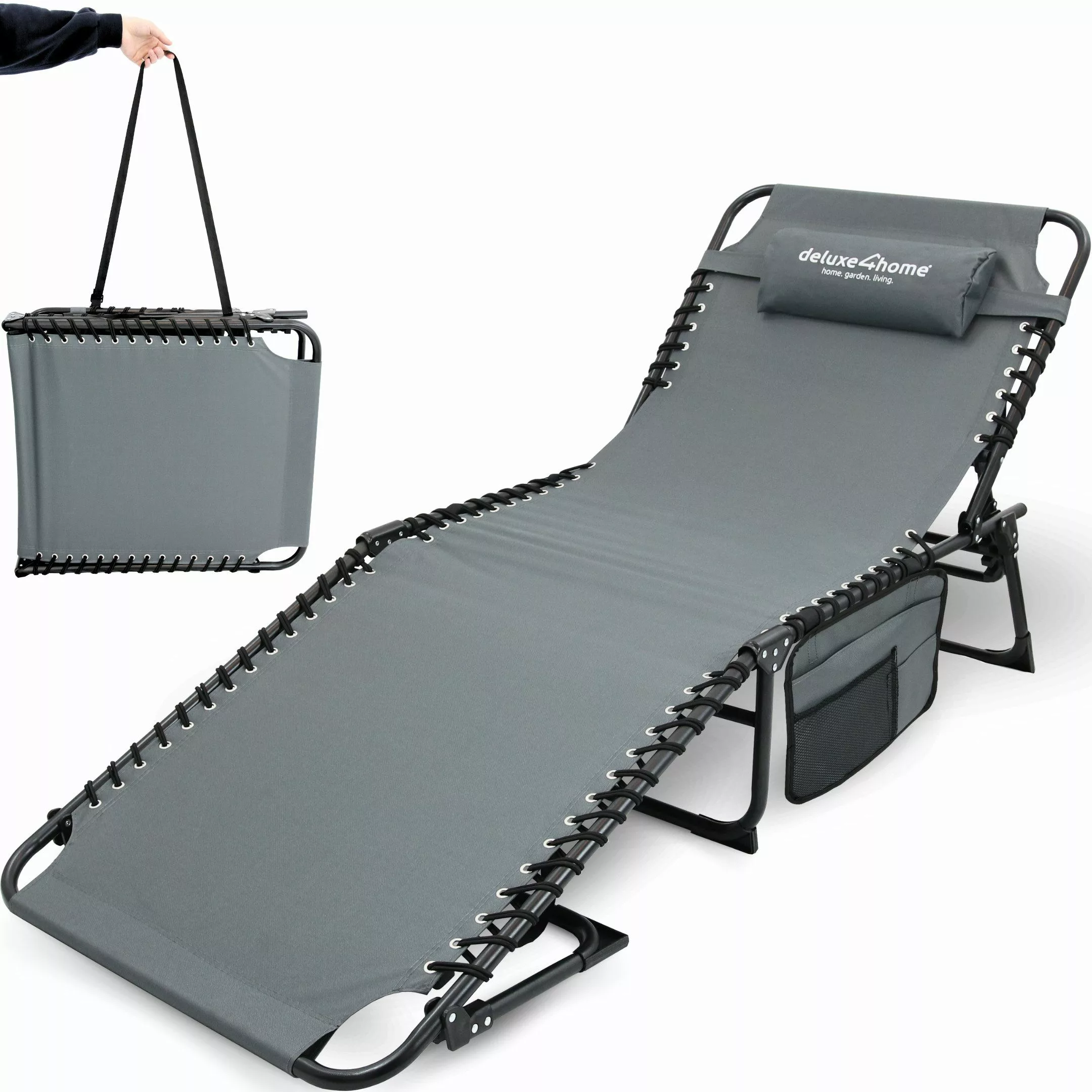 deluxe4home Gartenliege Sonnenliege 5-stufig Verstellbar I günstig online kaufen