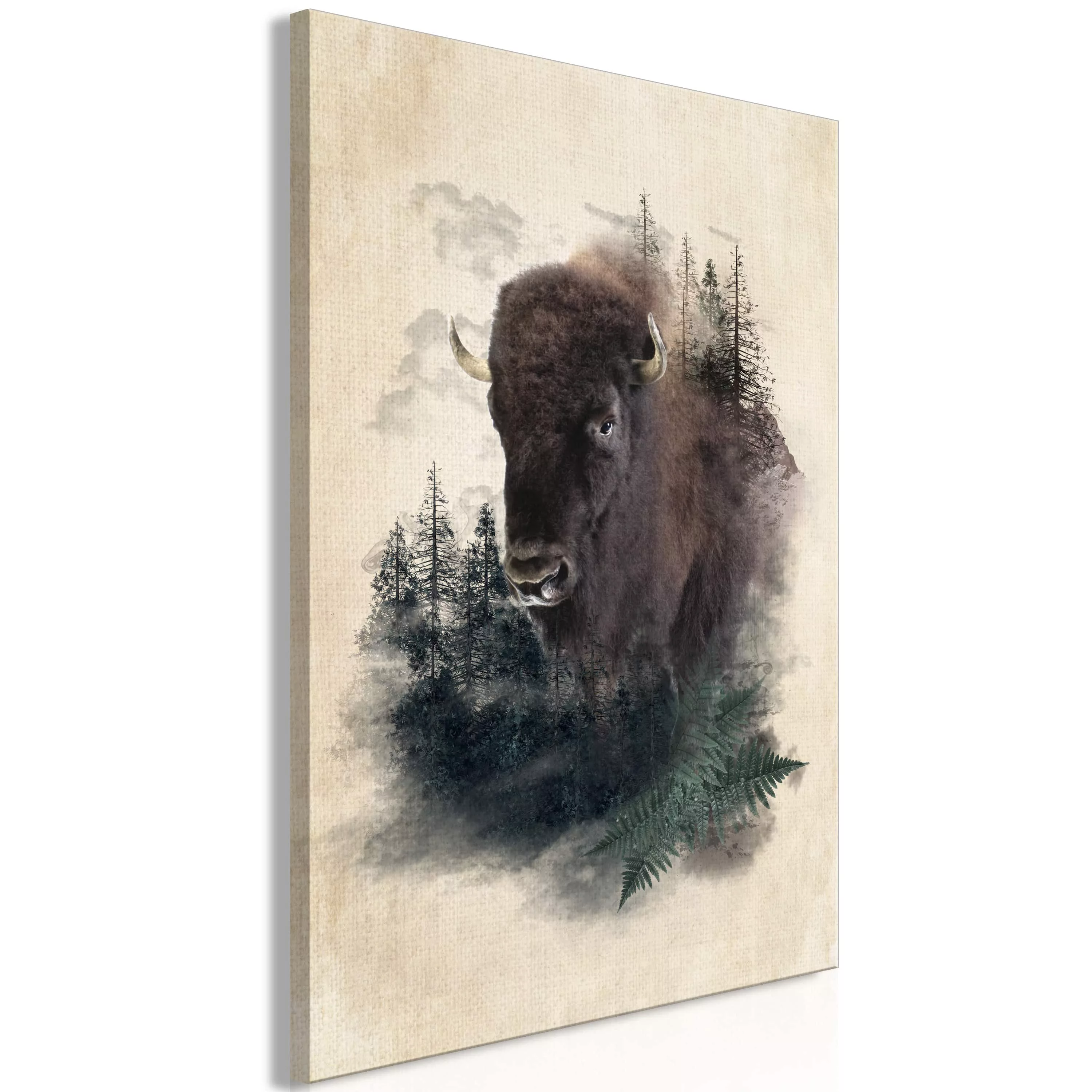 Wandbild - Stately Buffalo (1 Part) Vertical günstig online kaufen