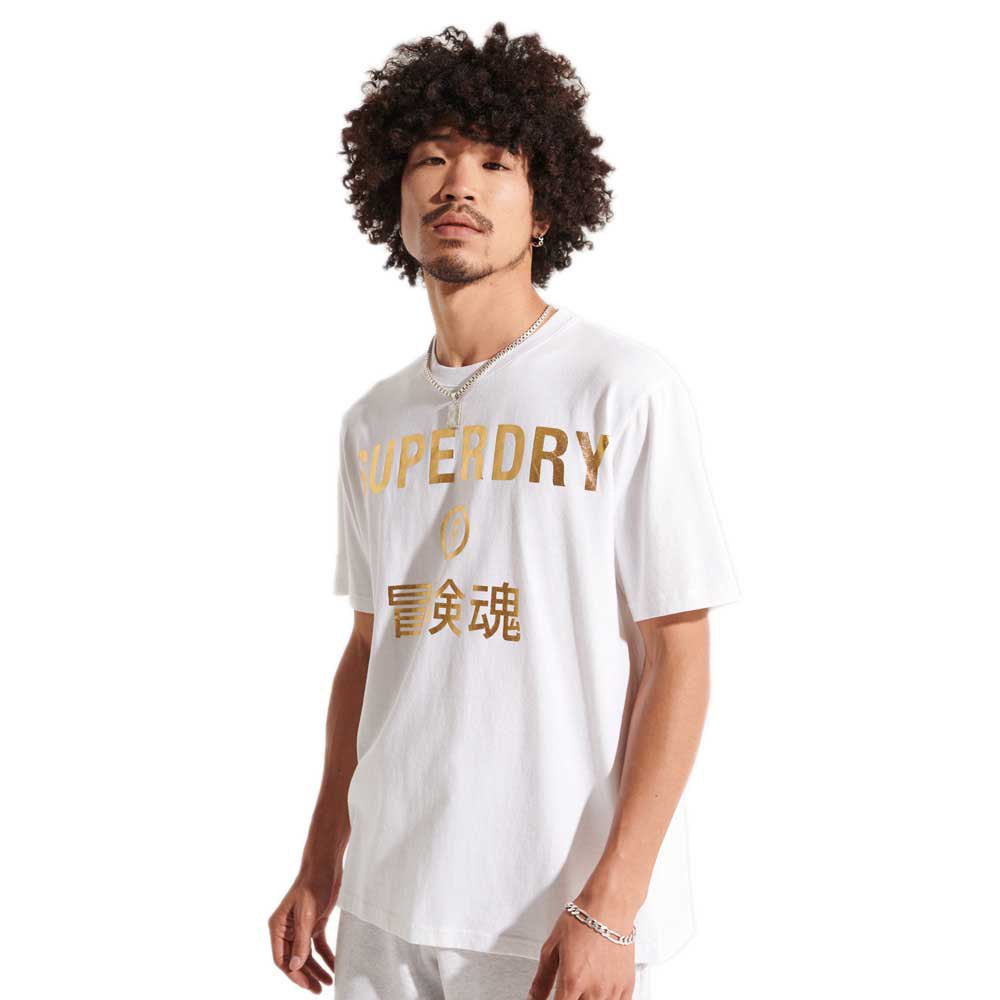 Superdry Corporate Logo Foil T-shirt M Optic 2 günstig online kaufen