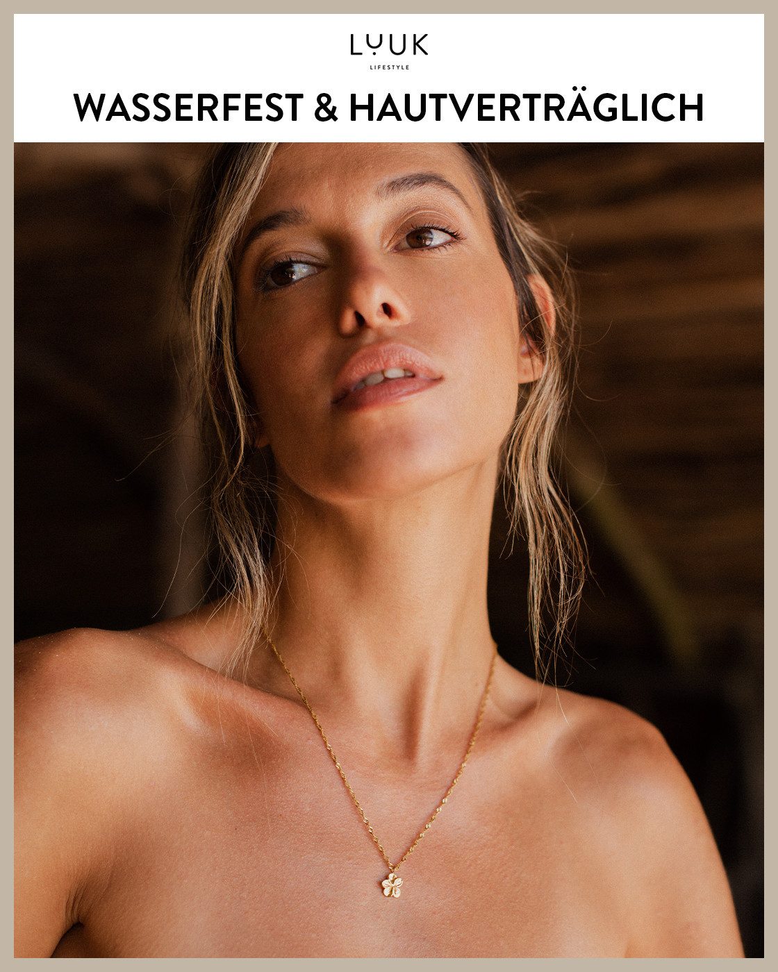 LUUK LIFESTYLE Kette mit Anhänger Blumen, günstig online kaufen