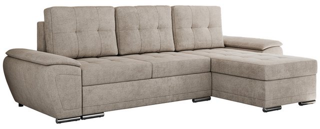 MKS MÖBEL Ecksofa UMBRIA L, Set, Schlafsofa, T30-Schaum, Wellenfedern, Meta günstig online kaufen