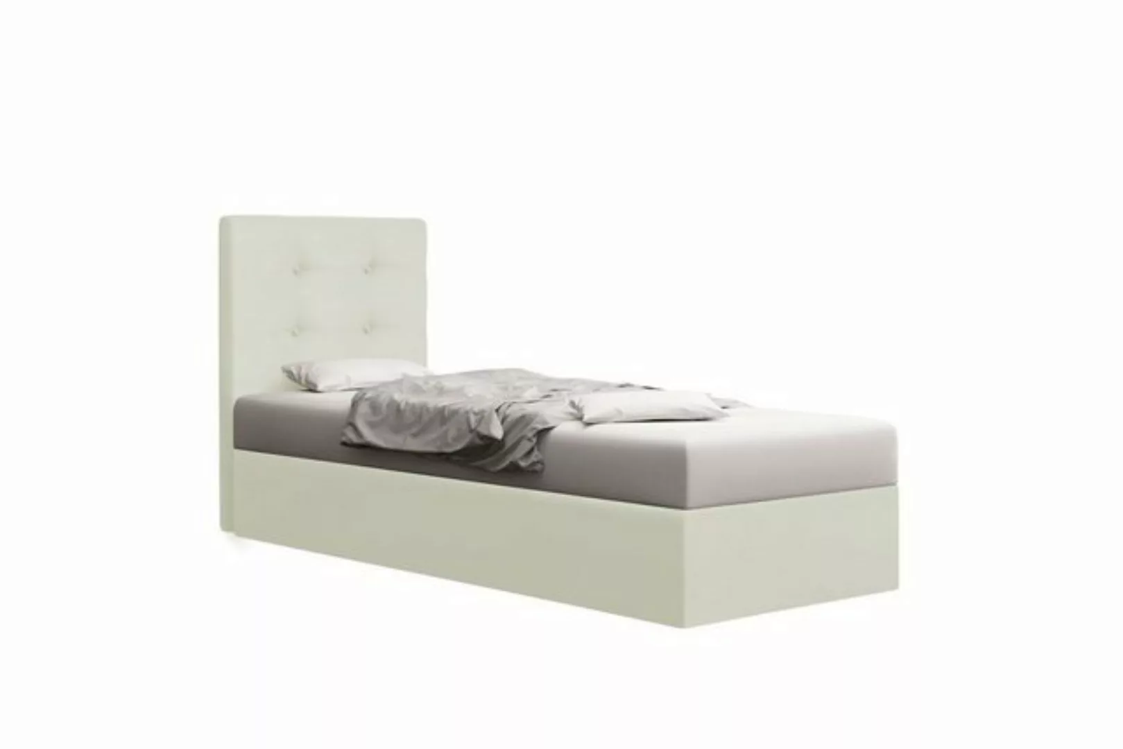 Stylefy Polsterbett Indy (Schlafzimmerbett, Bett), 80/90 x 200 cm, Bettkast günstig online kaufen
