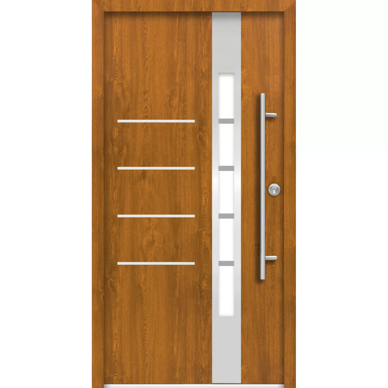 Splendoor Thermospace Haustür Berlin Prime Golden Oak 210x100 cm R günstig online kaufen