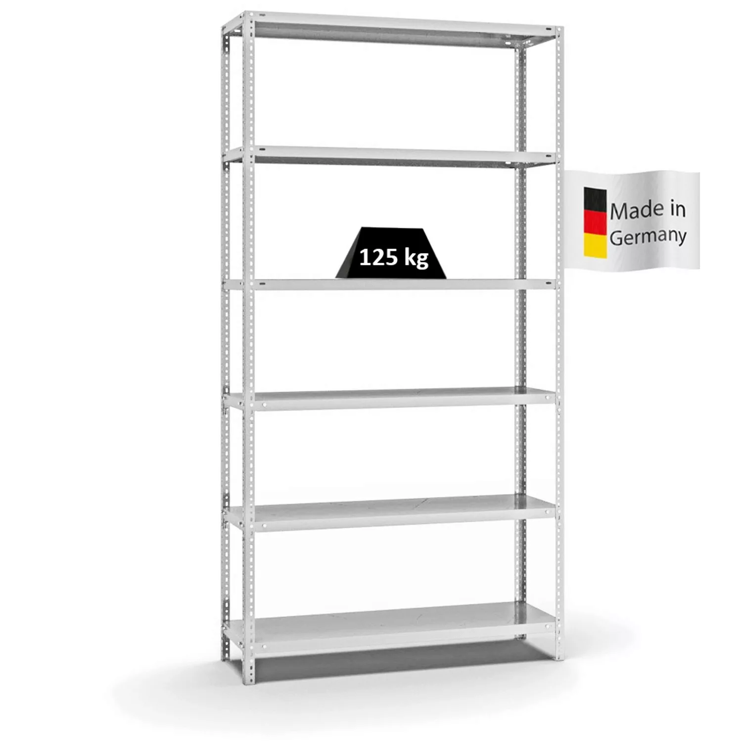 PROREGAL Fachbodenregal Schraubsystem Light-Duty Grundregal HxBxT 250 x 130 günstig online kaufen