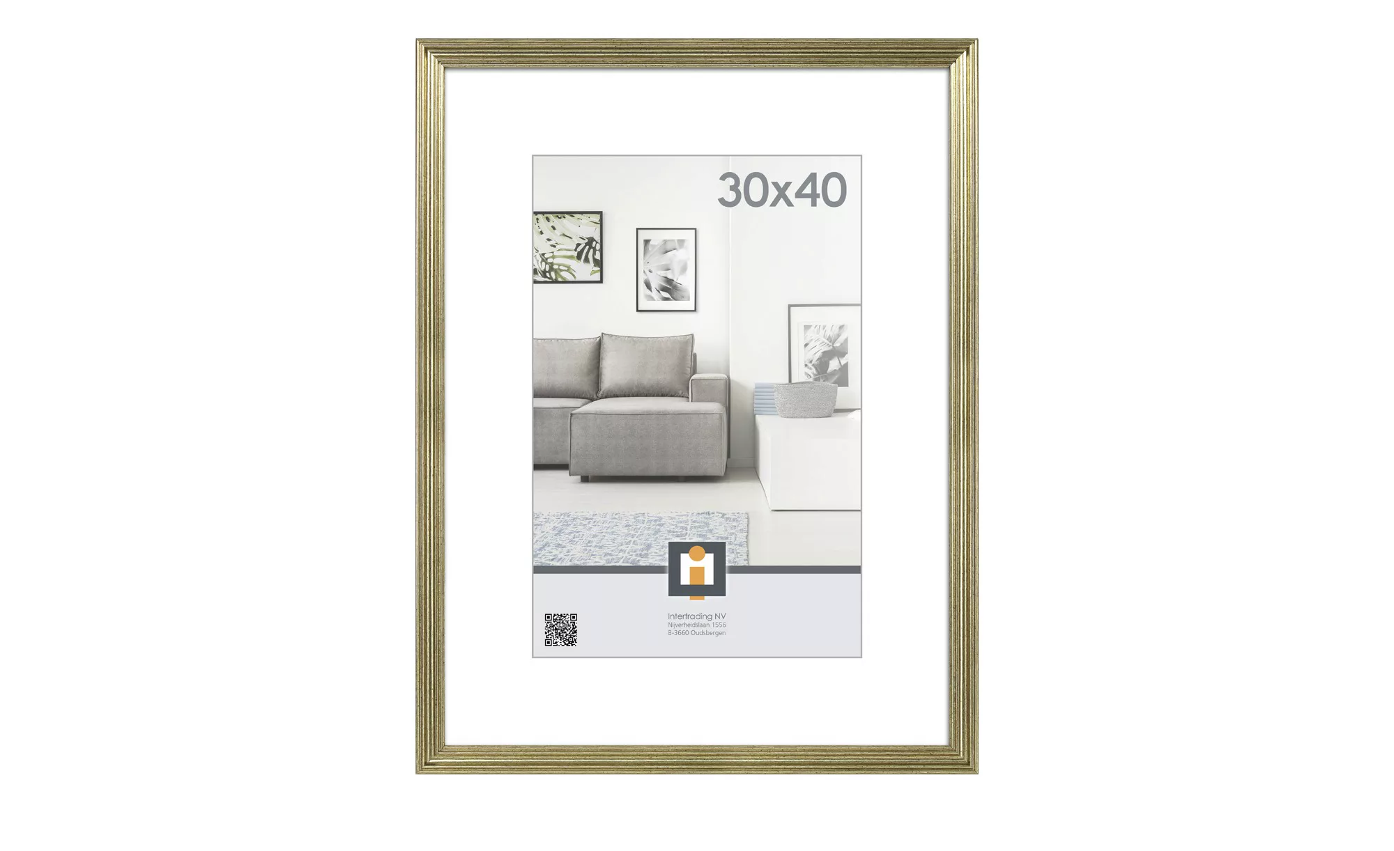 Kunststoffbilderrahmen 30x40 cm  Salerno - beige - 32 cm - 42 cm - 1,2 cm - günstig online kaufen