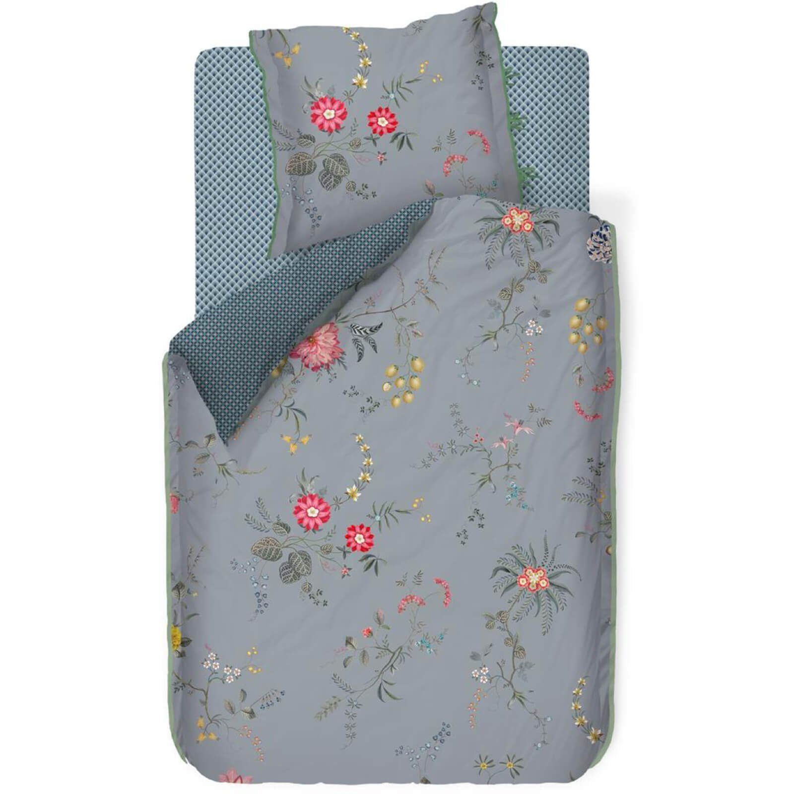 PiP Studio Bettwäsche Fleur Grandeur Blau, günstig online kaufen