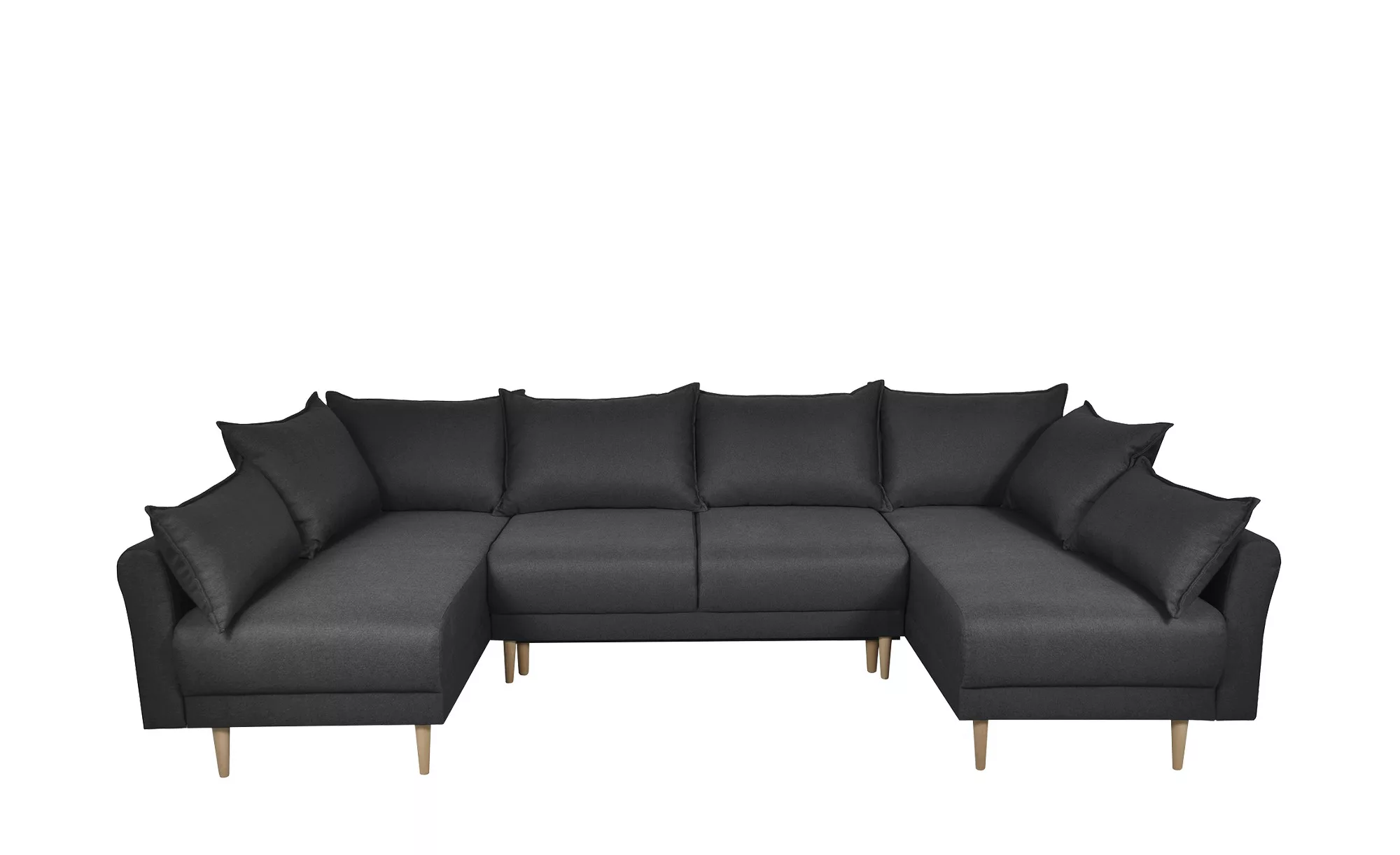 Wohnlandschaft - schwarz - 293 cm - 170 cm - Polstermöbel > Sofas > Wohnlan günstig online kaufen