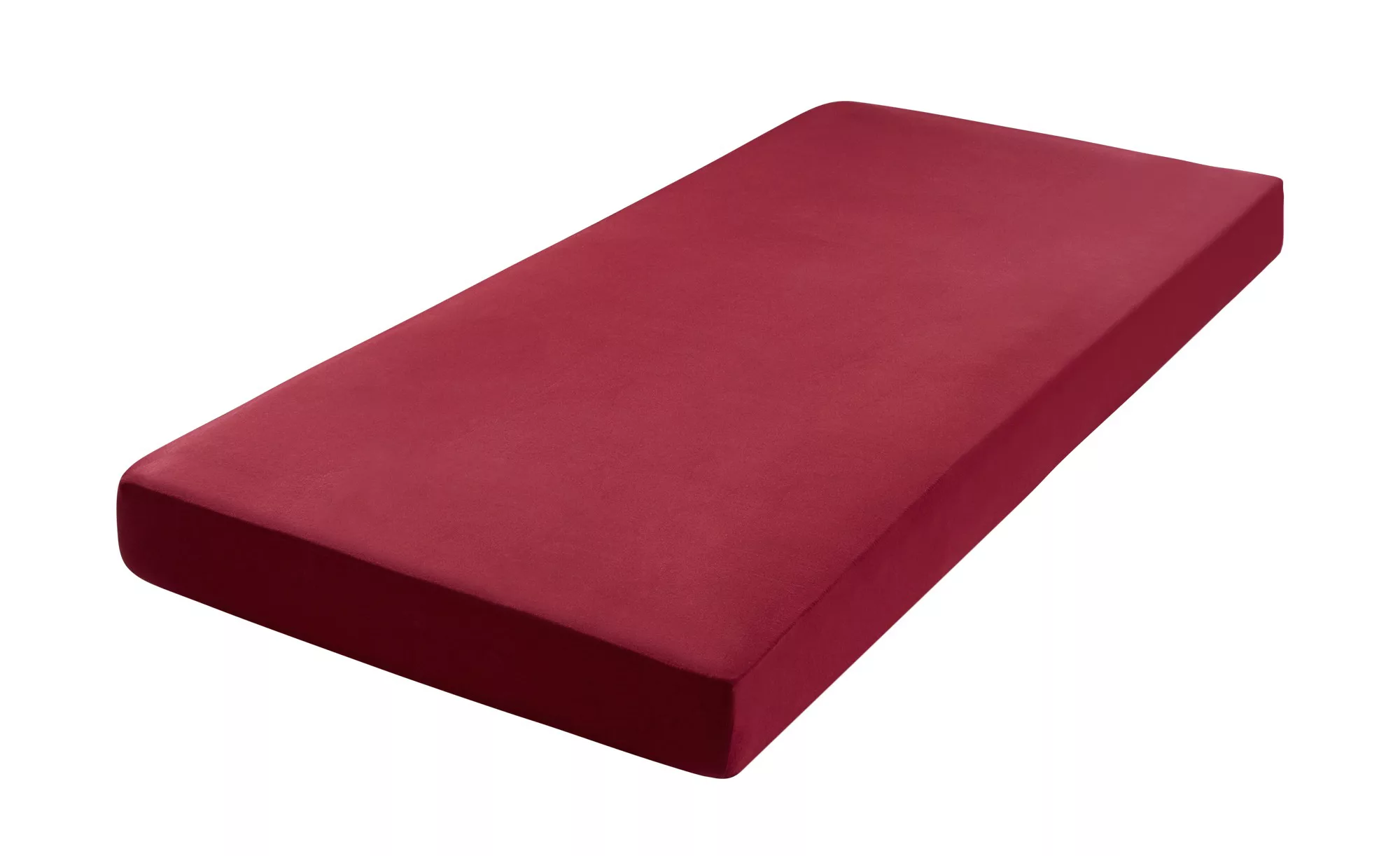 como Boxspring-Spannbettlaken  Uni Jersey 3700 ¦ rot ¦ Maße (cm): B: 90 Bet günstig online kaufen