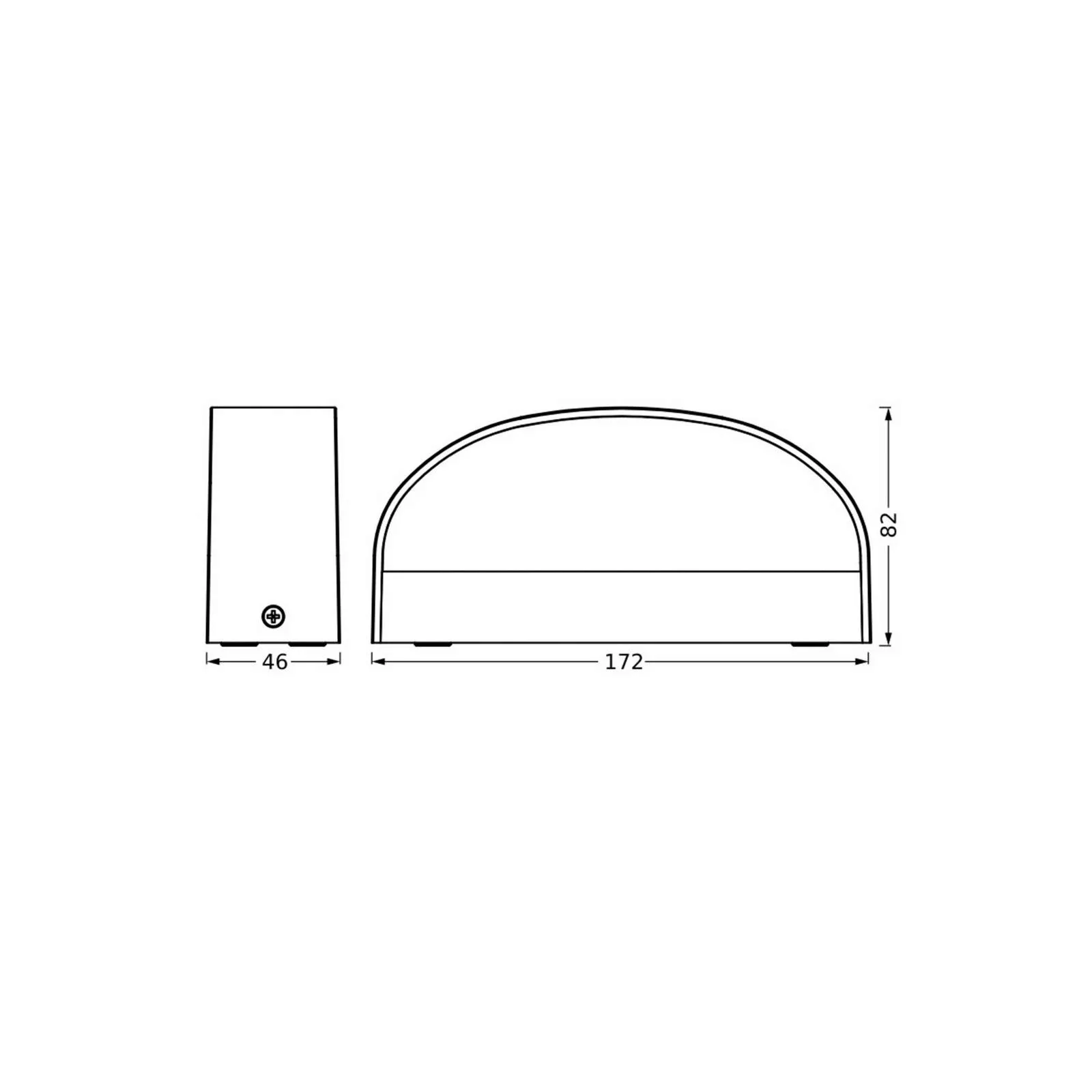 LEDVANCE LED-Außenwandleuchte Endura Style Ilay, dunkelgrau günstig online kaufen