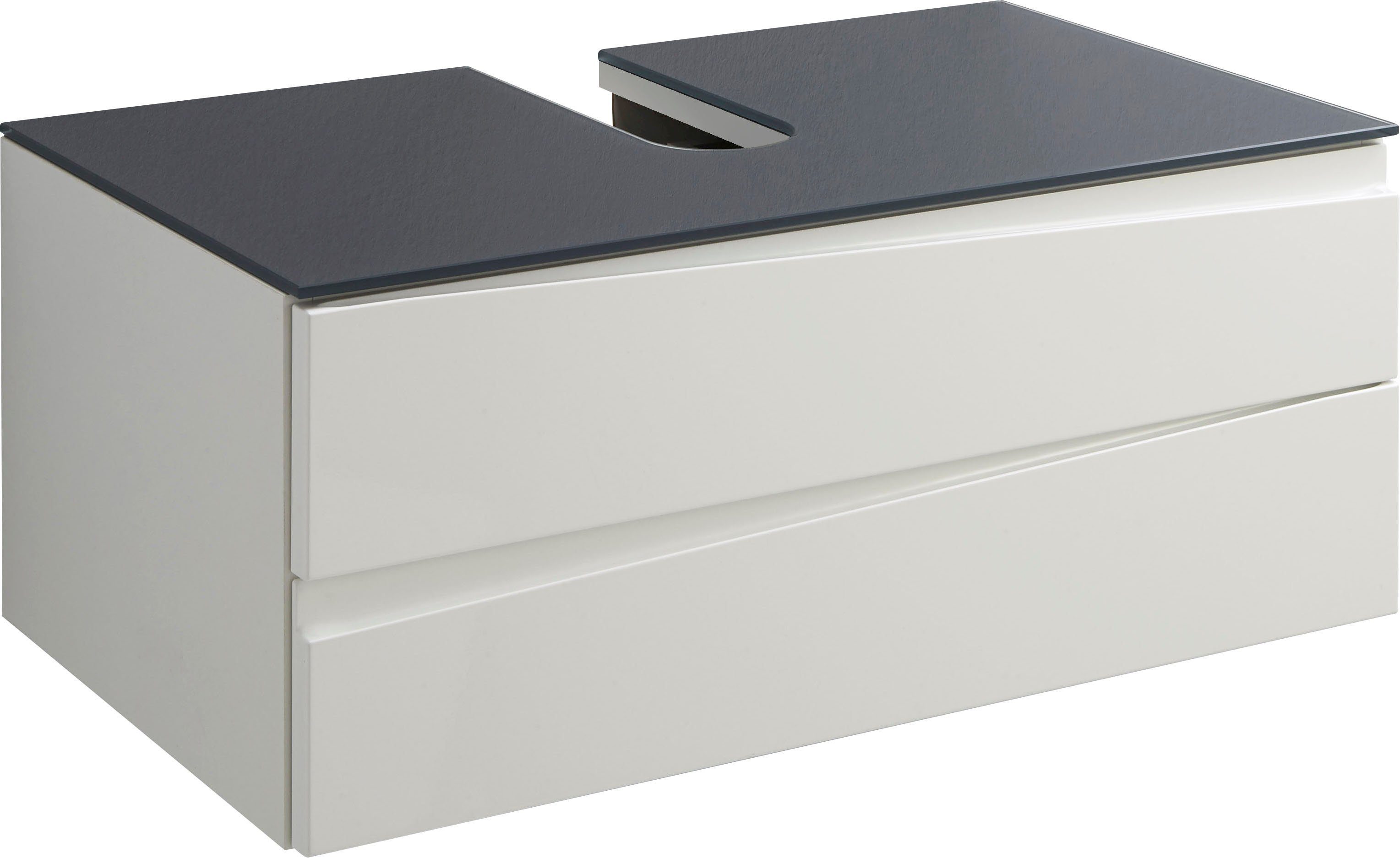 byLIVING Waschbeckenschrank "Shape", (1 St.), für Aufsatzbecken mit asymetr günstig online kaufen