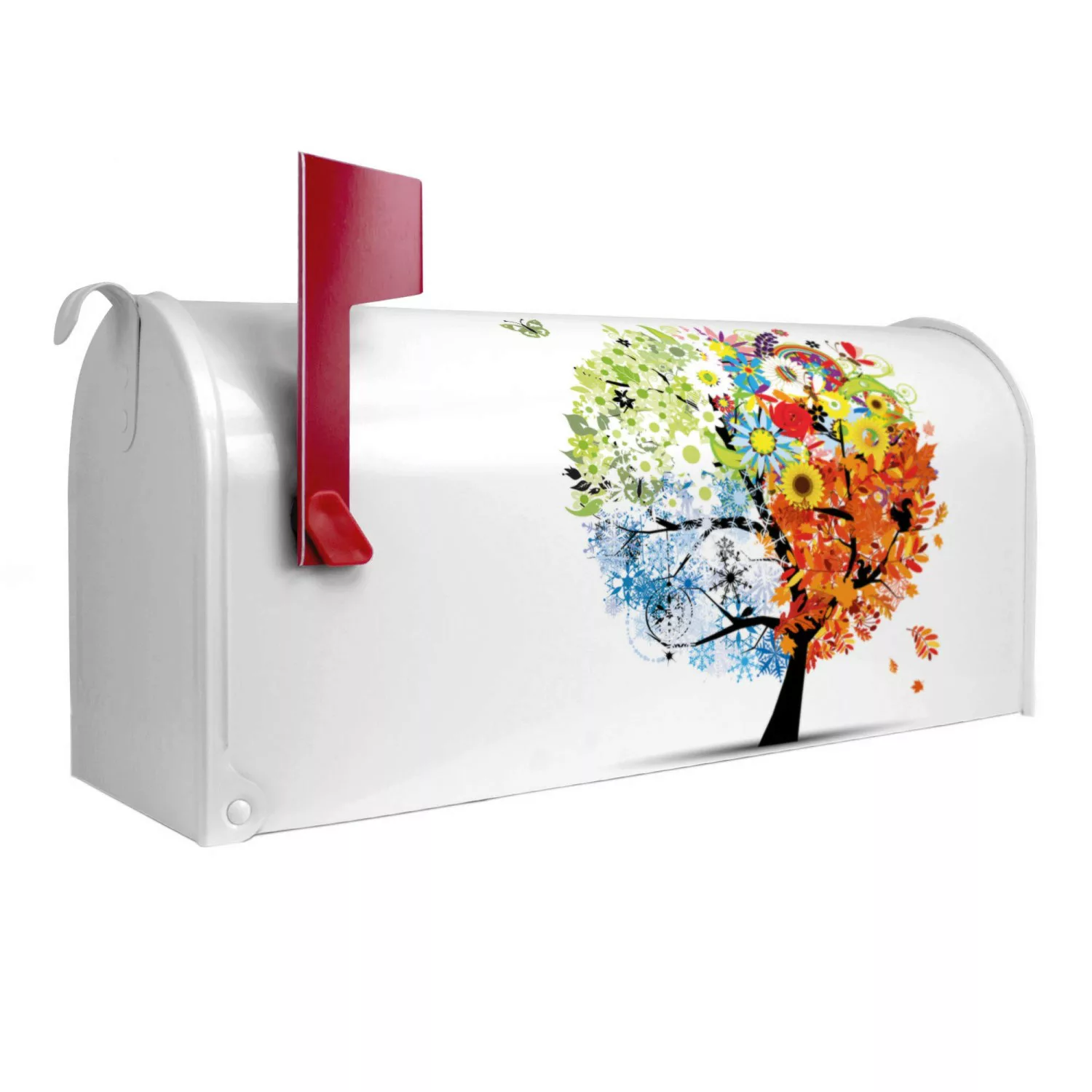 Banjado Amerikanischer Briefkasten Weiß 48x22x16cm US Mailbox Letterbox Pos günstig online kaufen