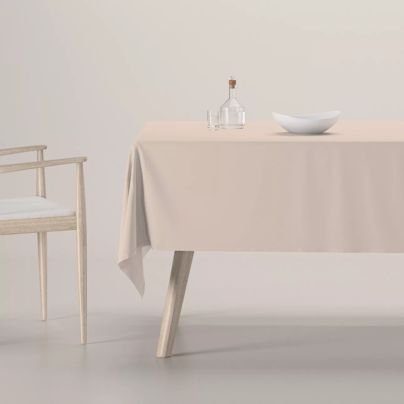 Rechteckige Tischdecke, hellbeige, Crema (144-65) günstig online kaufen