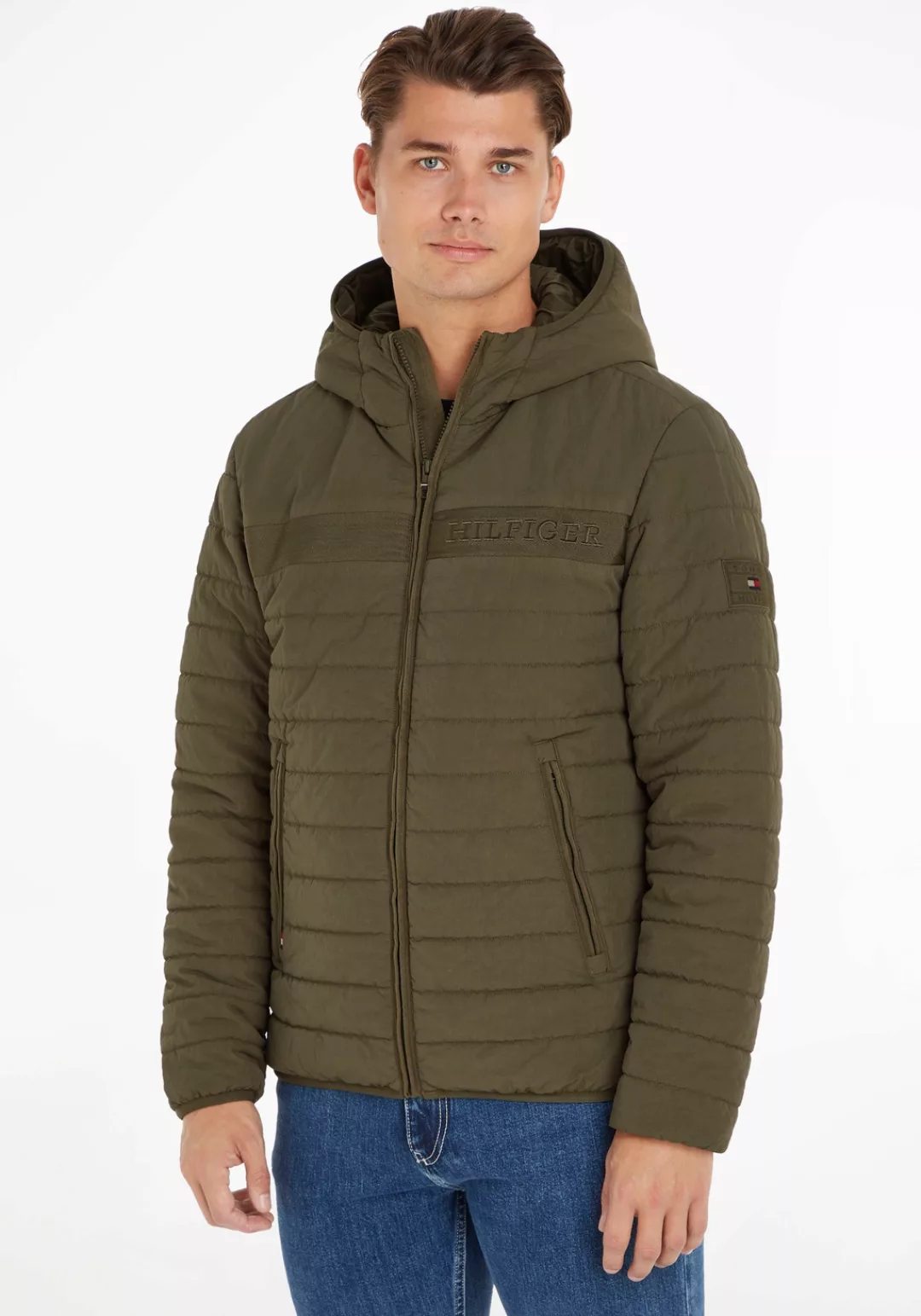 Tommy Hilfiger Steppjacke "GMD PADDED HOODED JACKET", mit Kapuze, im hochge günstig online kaufen