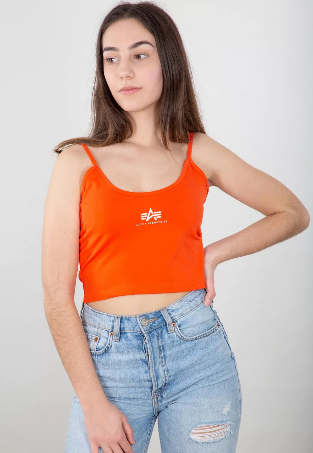 Alpha Industries Muscleshirt "Alpha Industries Women - Tanks Basic Crop-Top günstig online kaufen