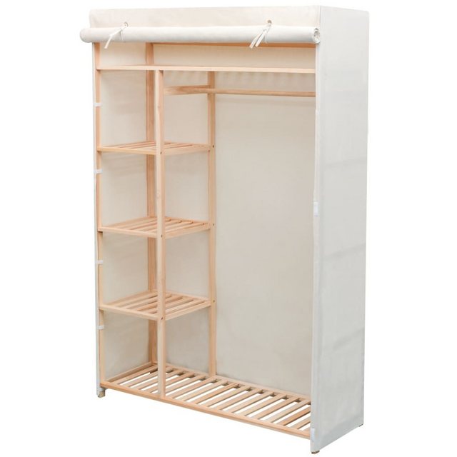 Schrank Stoff Und Kiefernholz 110 X 40 X 170 Cm günstig online kaufen