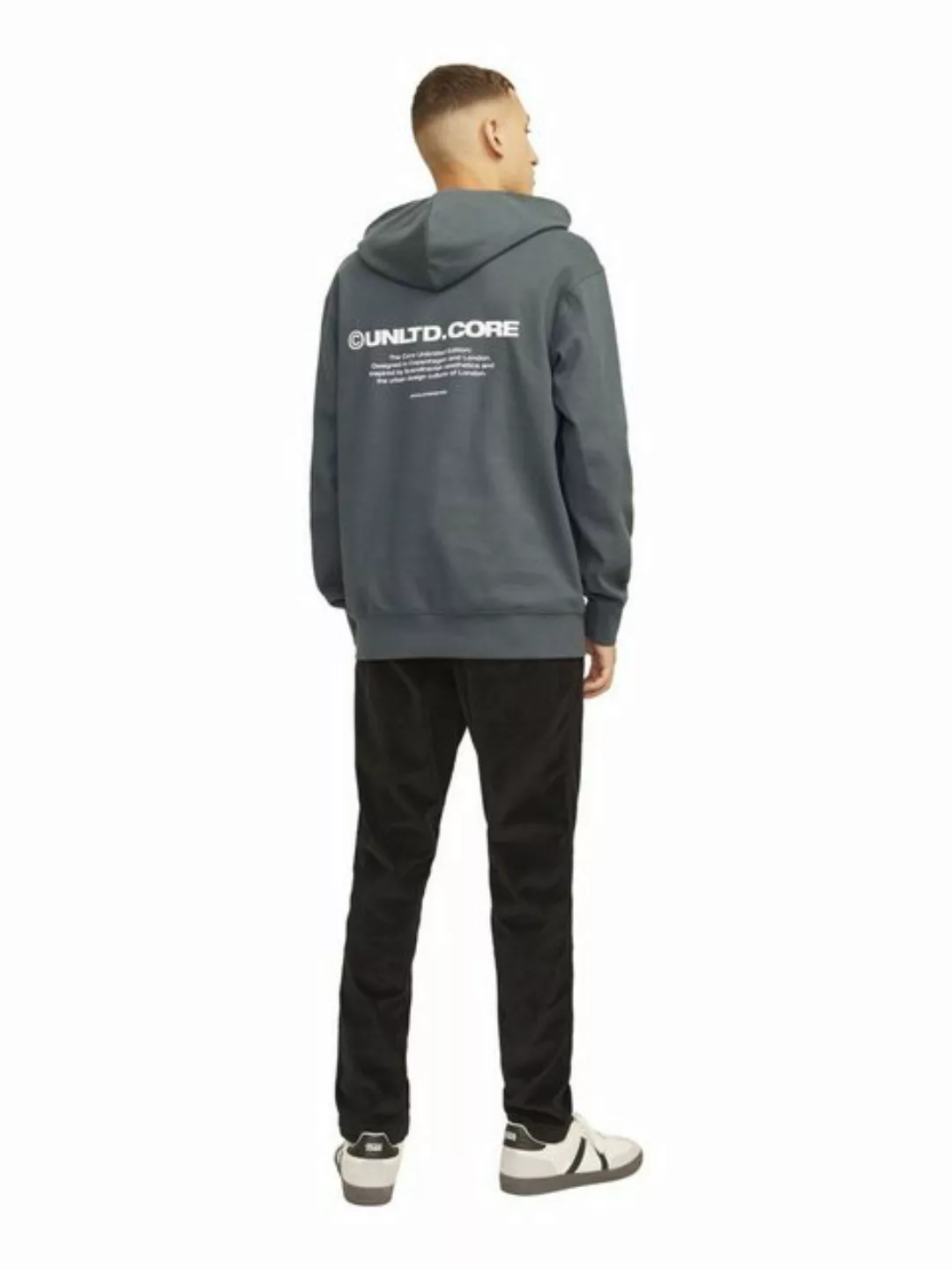 Jack & Jones Herren Hoodie Kapuzenpullover JCOAERO PRINT - Relaxed Fit günstig online kaufen