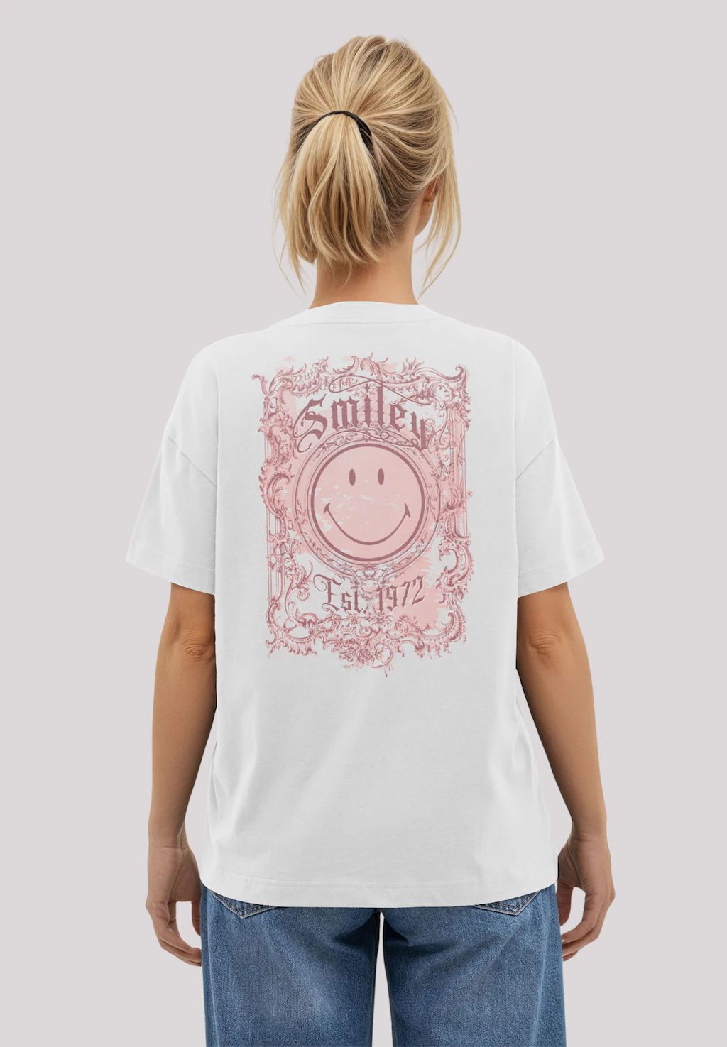 F4NT4STIC T-Shirt "Smiley Originals Spring Pink Typography Art", Premium Qu günstig online kaufen