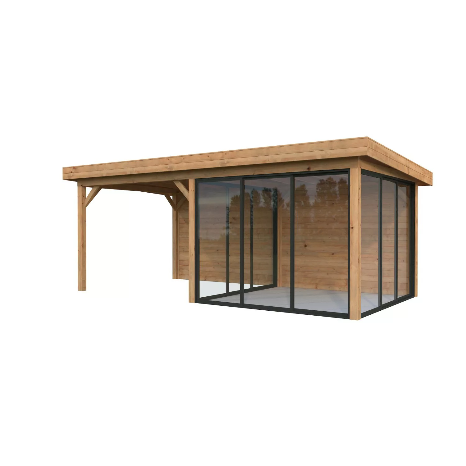 Palmako Pavillon Lenna Set 406 Slide Braun Tauchgrundiert 588 cm x 300 cm F günstig online kaufen