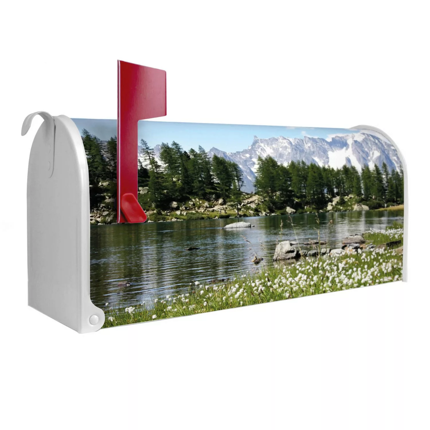 Banjado Amerikanischer Briefkasten Weiß 48x22x16cm US Mailbox Letterbox Pos günstig online kaufen