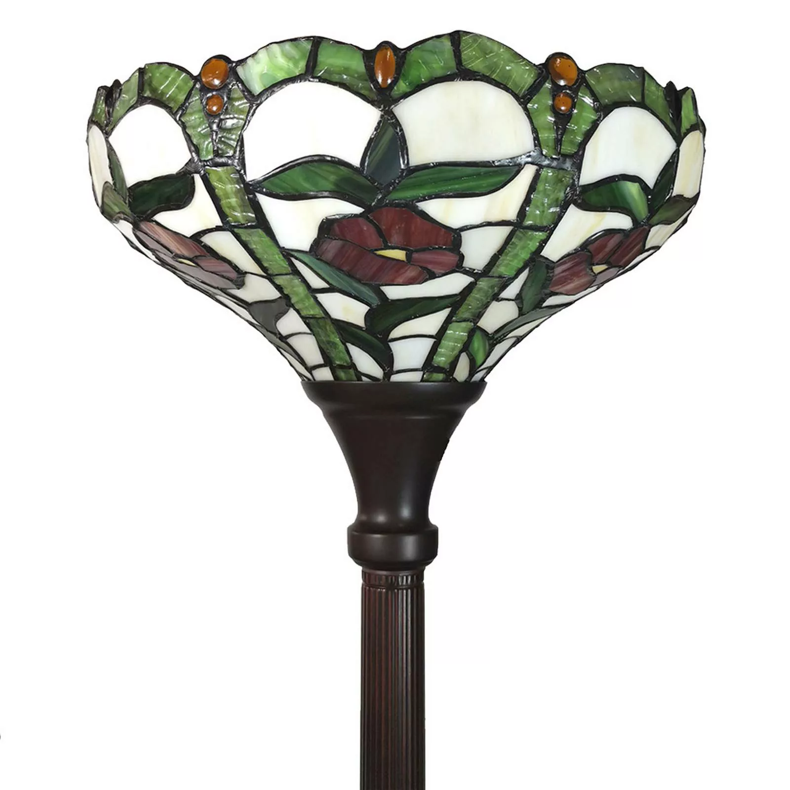 Stehleuchte 6025 mit Glasschirm in Tiffany-Optik günstig online kaufen
