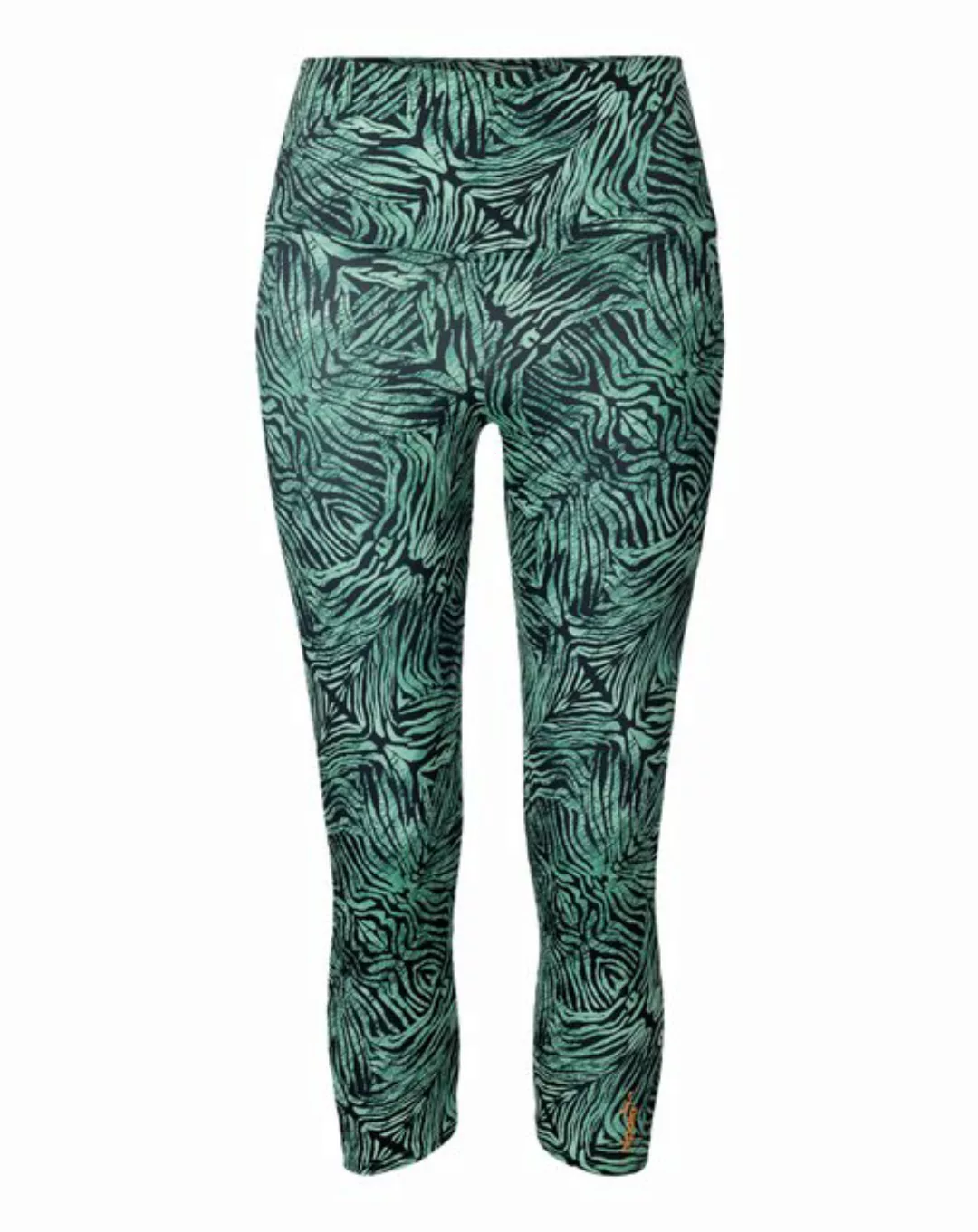 Nipala Yogaleggings High Rice Capri ANN Zebra Grün/Tinte L günstig online kaufen