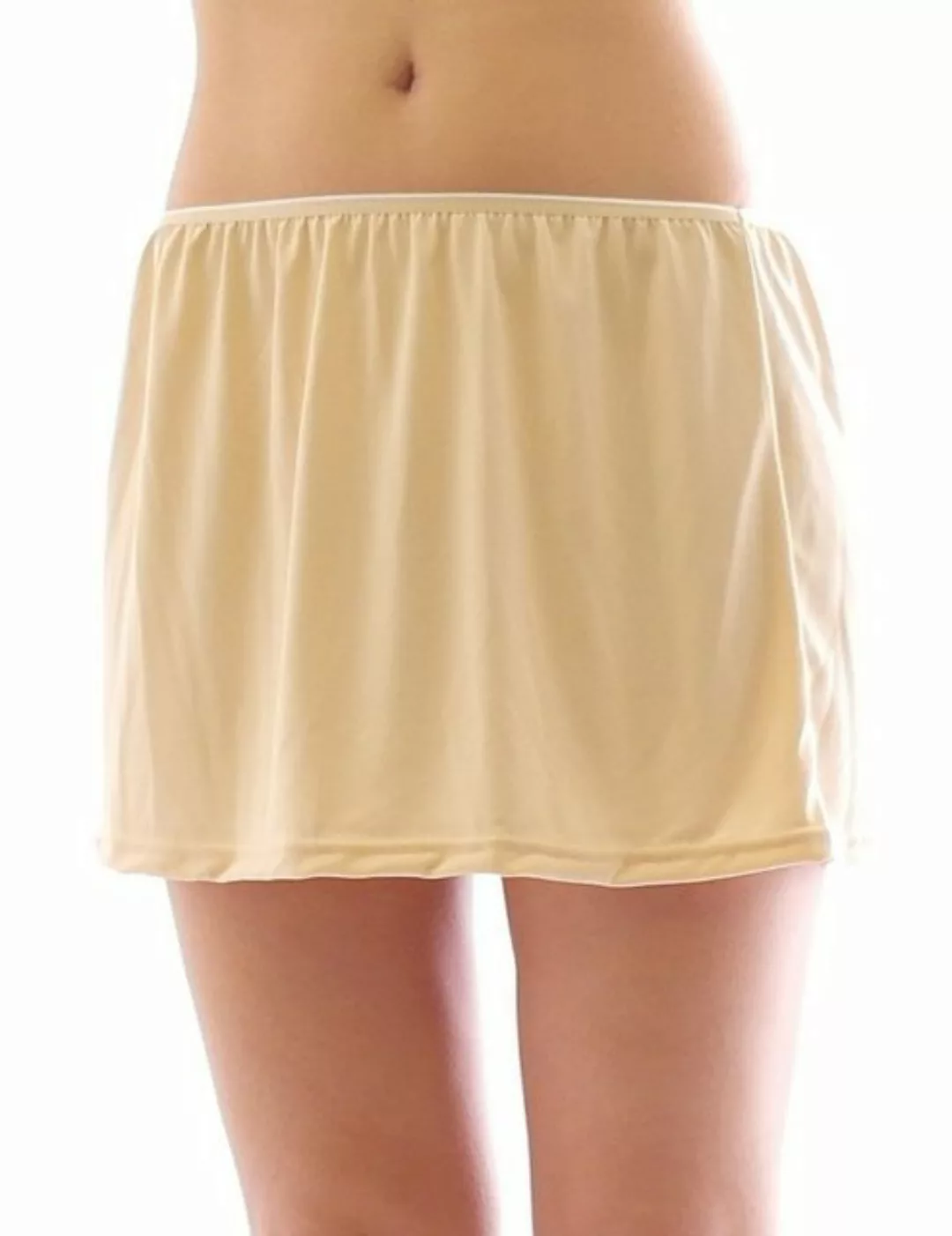 YESET Unterrock Mini Unterrock Gummibund Falten Rock Skirt Minirock Beige X günstig online kaufen