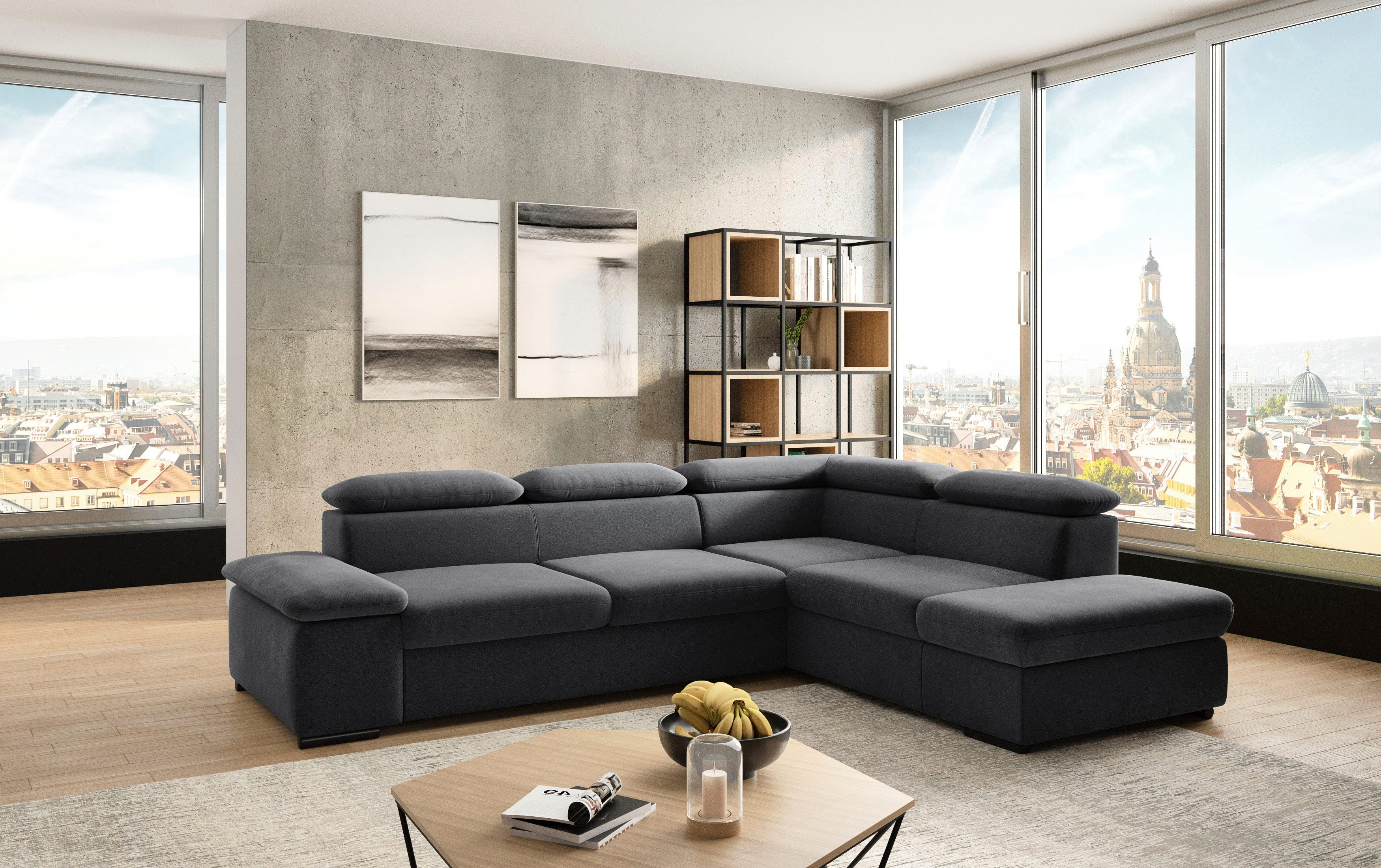 sit&more Ecksofa "Alcudia L-Form", mit Armteilverstellung, optional Kopftei günstig online kaufen