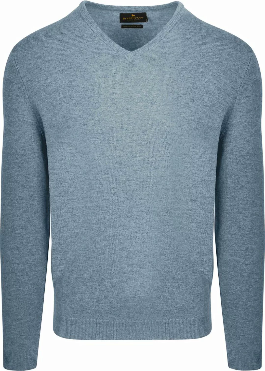 Steppin' Out Pullover V-Ausschnitt Merinowolle Sky Blue - Größe XL günstig online kaufen