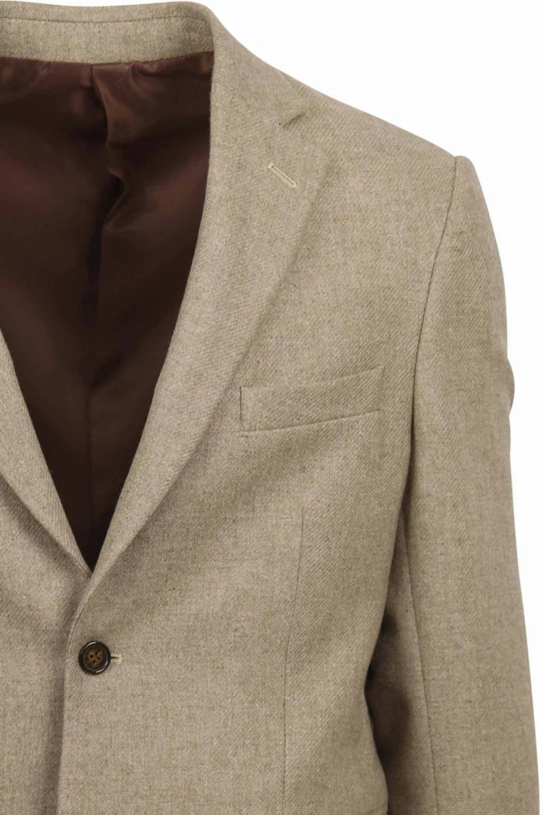 Suitable Tweed Blazer Beige - Größe 56 günstig online kaufen
