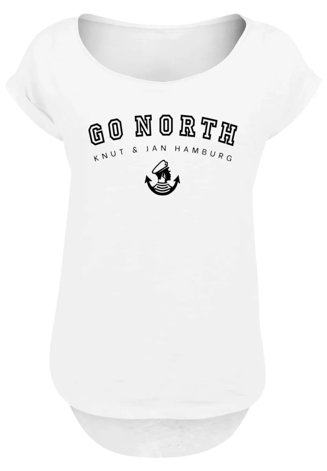 F4NT4STIC T-Shirt "Go North Knut & Jan Hamburg", Print günstig online kaufen