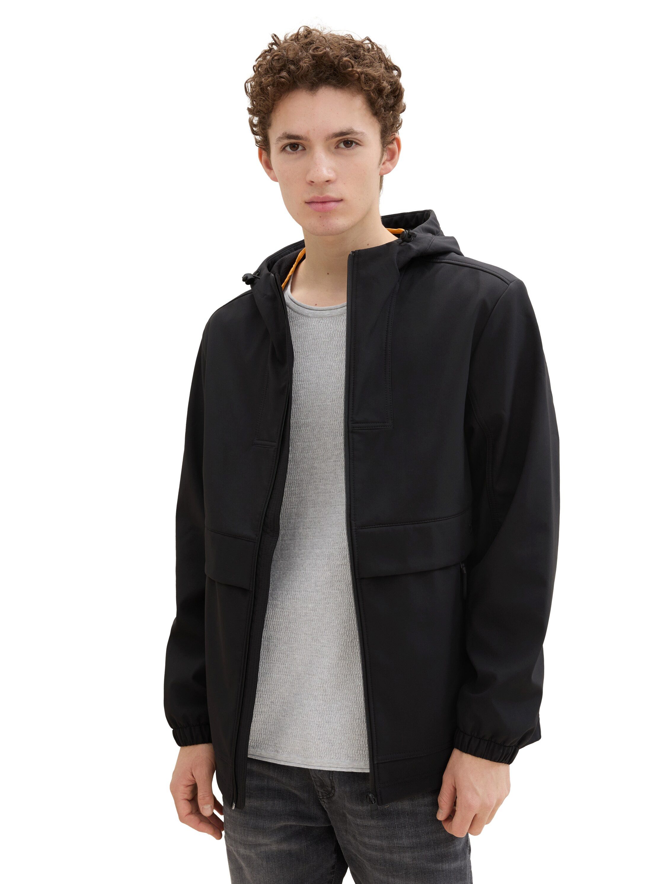 TOM TAILOR Denim Softshelljacke, mit Kapuze, mit Kapuze günstig online kaufen
