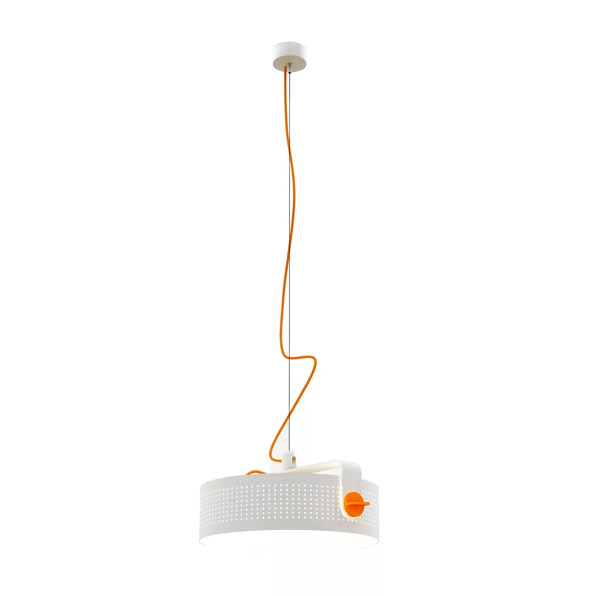 Martinelli Luce - Modena LED Pendelleuchte - weiß/orange/lackiert/H x Ø 16x günstig online kaufen