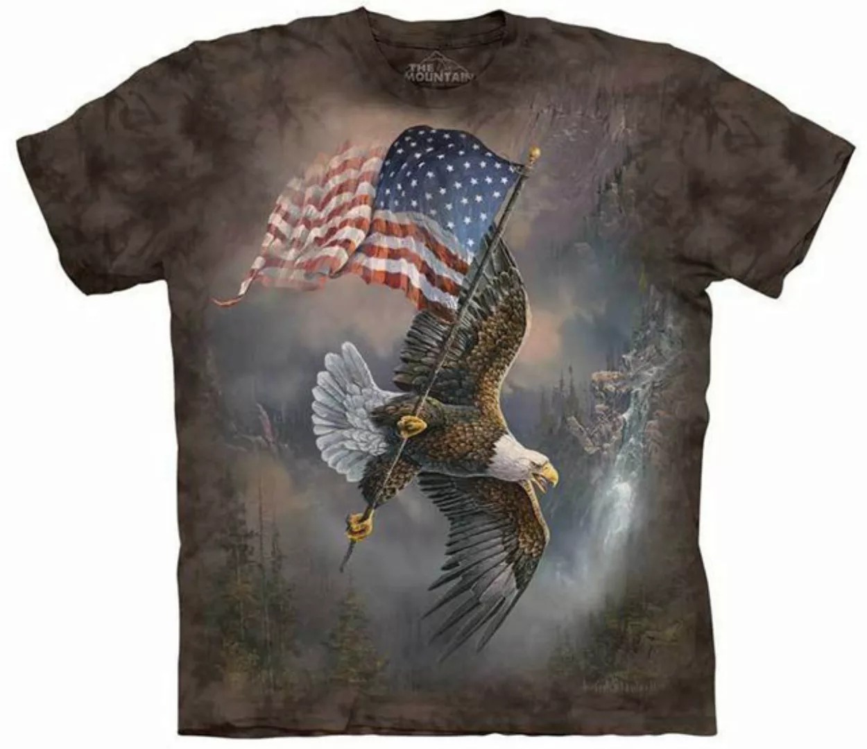 The Mountain T-Shirt Flag Bearing Eagle USA Adler günstig online kaufen