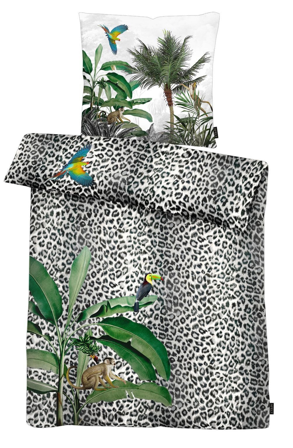 APELT Bettwäsche Jungle Gots, Satin (Bio-Baumwolle), günstig online kaufen