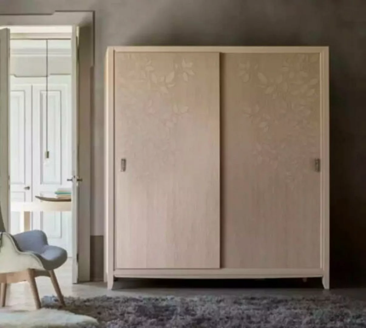 JVmoebel Kleiderschrank Beige Kleiderschrank Möbel Schlafzimmer Schränke Ho günstig online kaufen