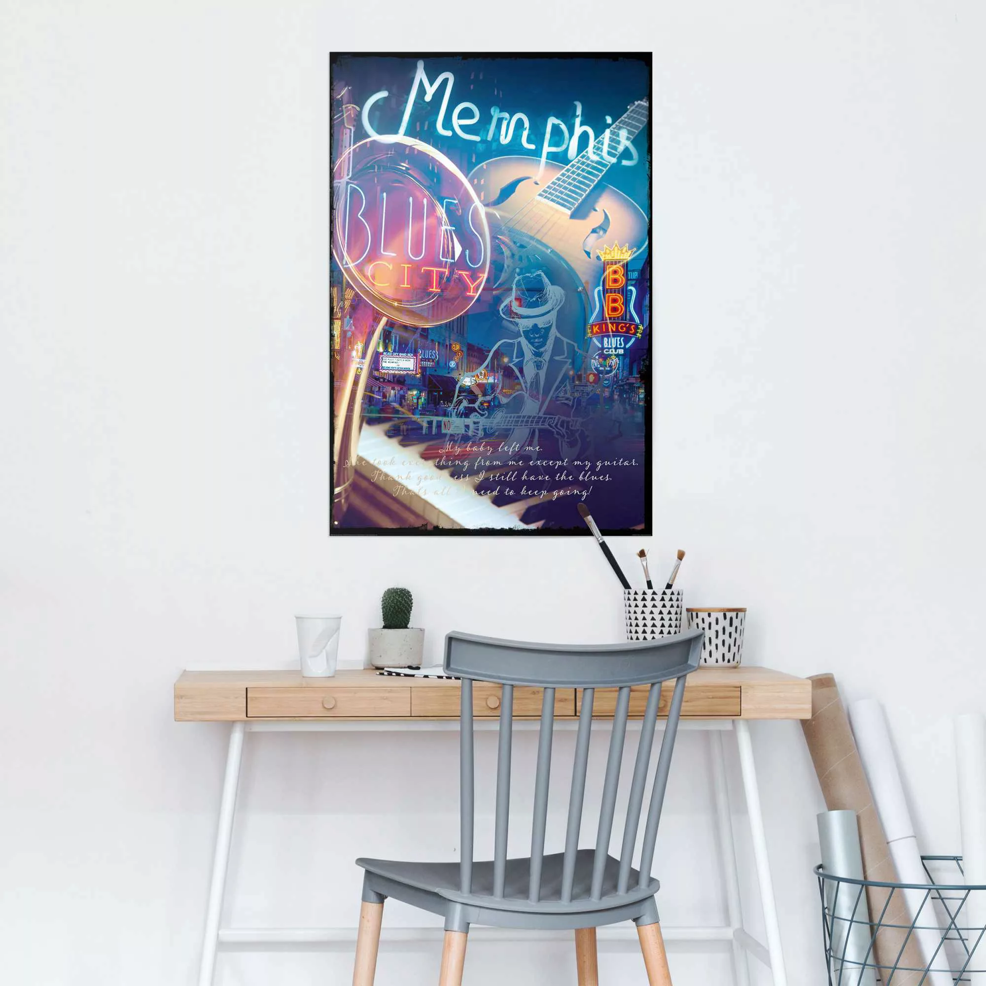 Reinders Poster "Memphis Blues City" günstig online kaufen