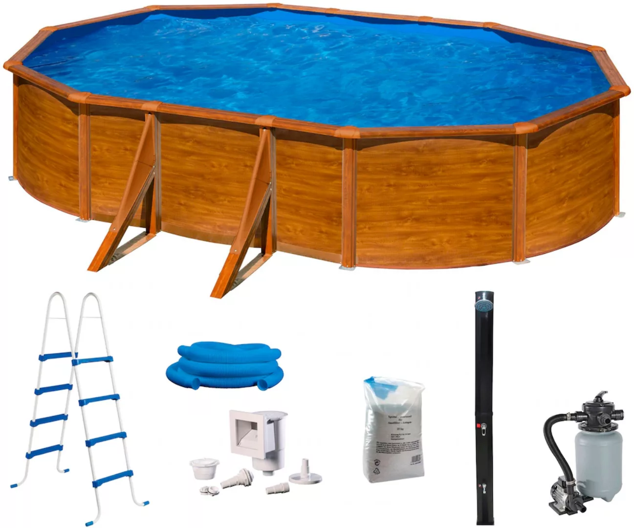 my POOL BWT Ovalpool "B 300 x L 500 x H 120 cm", (Spar-Set, 6 tlg.), mit So günstig online kaufen